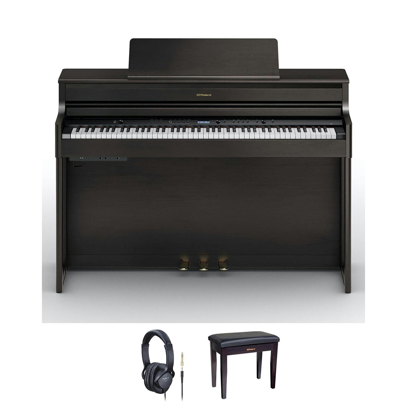 Roland HP704 Digital Piano in Dark Rosewood Bundle - 539216-keys_bun31_BUN-HP704DR.jpg