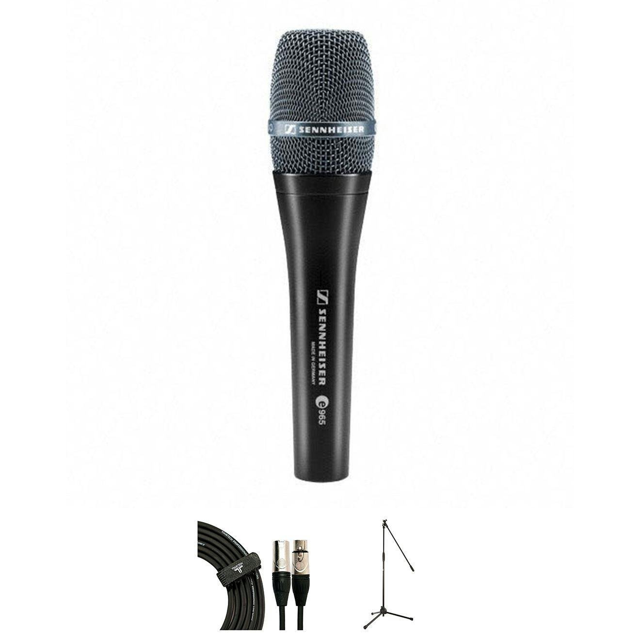 Sennheiser E965 Microphone Bundle with Mic Stand & XLR Cable