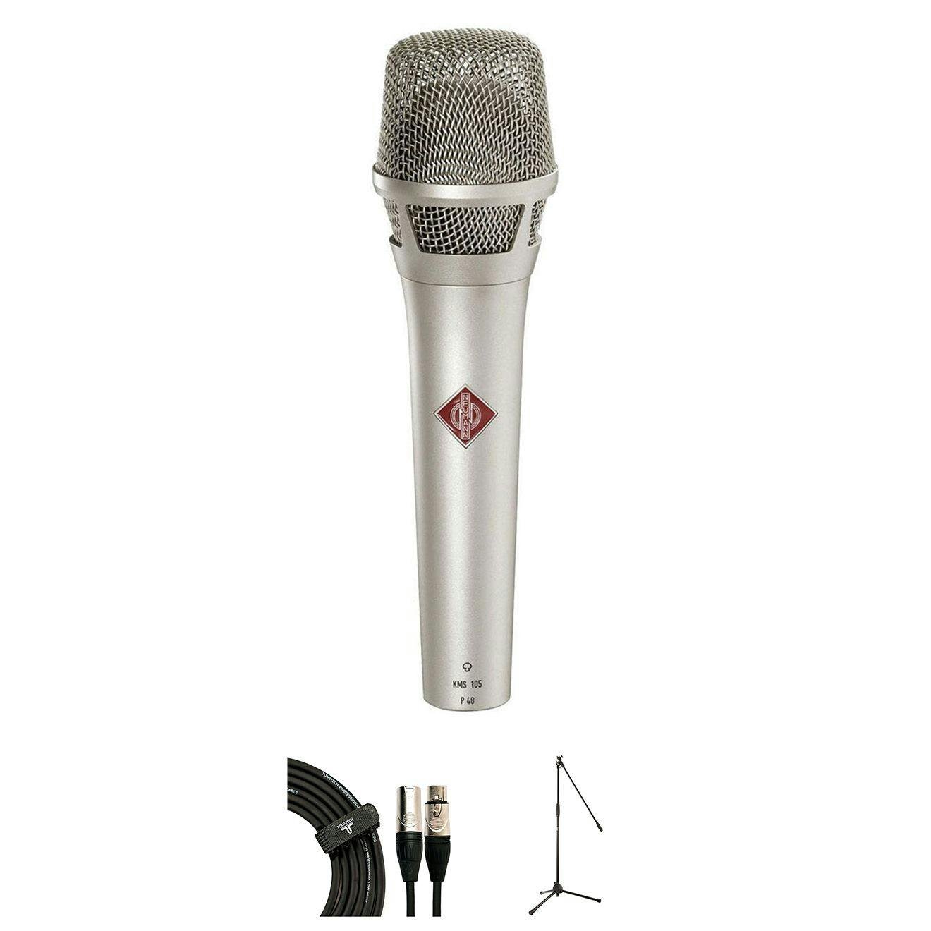 Neumann KMS105 Condenser Microphone Bundle with Mic Stand and XLR Cable - 527130-1658833177165.jpg