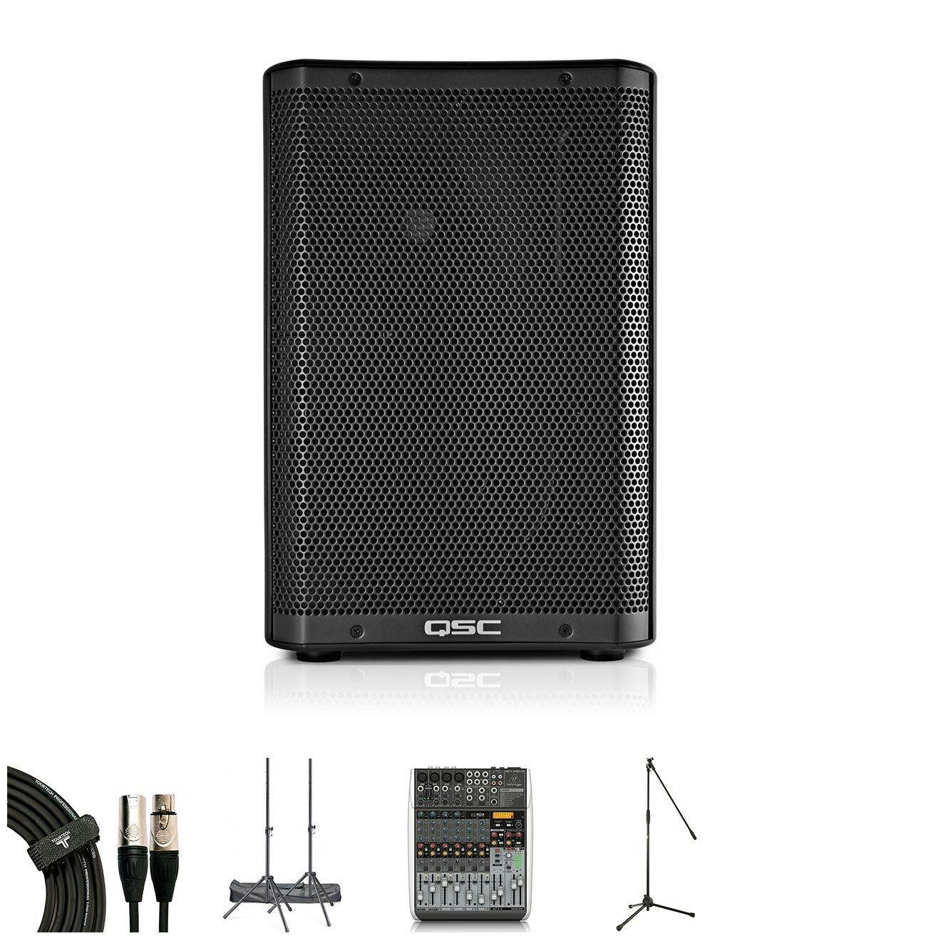 QSC CP8 PA System with SE Electronics V3, Behringer QX1204USb, Stands and Cables - 487526-1642084468414.jpg