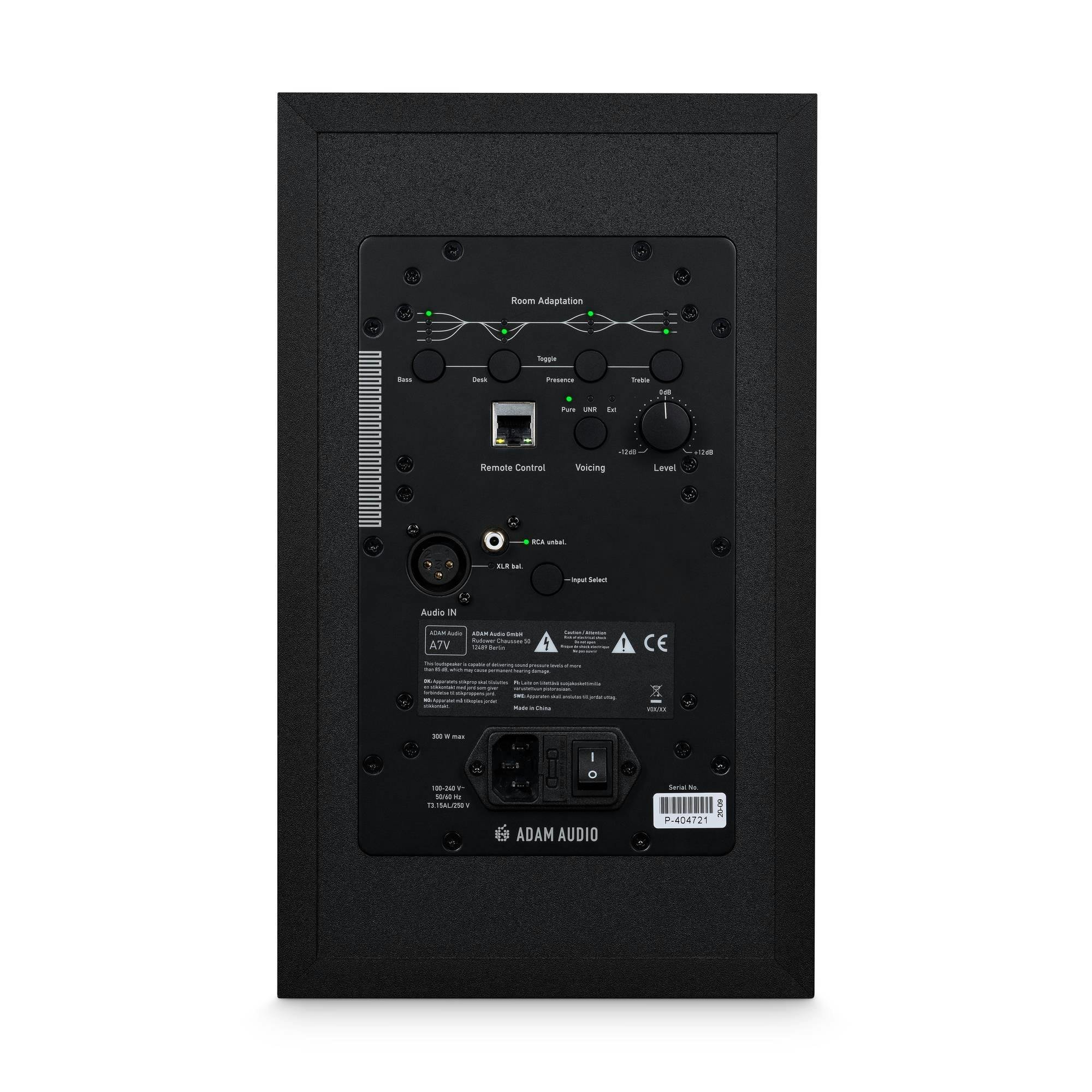 ADAM Audio A7V Studio Monitor Bundle with foam pads and cables - 504390-adam-audio-a-series-a7v-studio-monitor-back.jpg