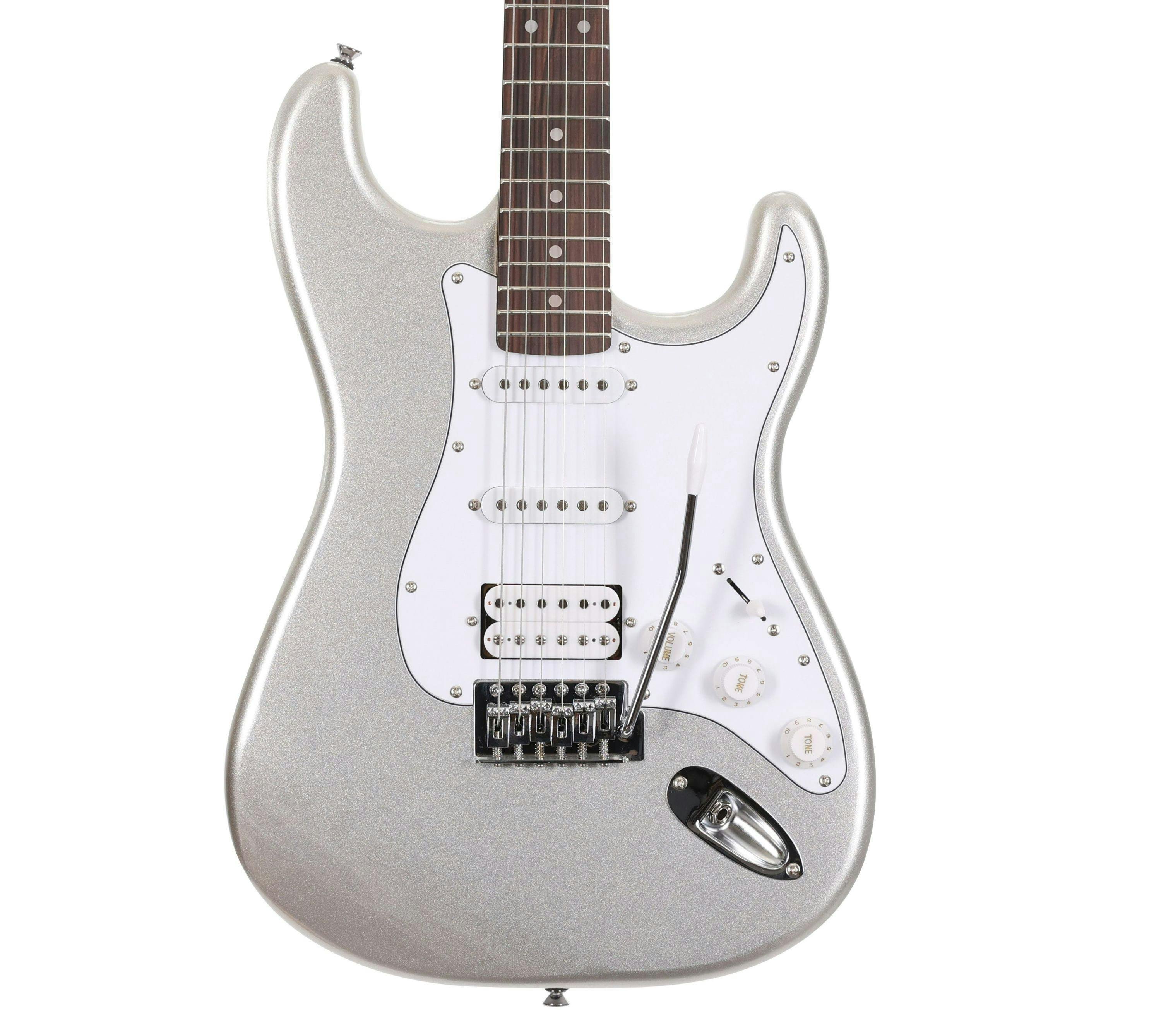 EastCoast ST2 Slick Silver Electric Guitar Starter Pack with 35W Amp & Accessories - 477781-EC-GS100H-SLS.jpg