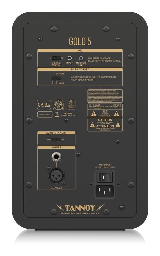 Tannoy Gold 5 Speaker Bundle with RoXdon Monitor Pads and cables