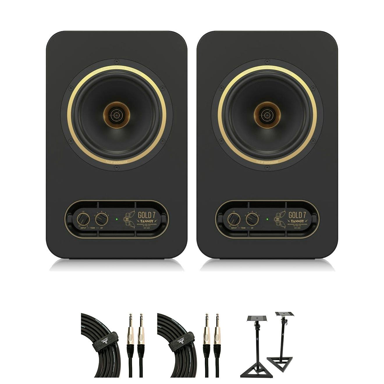 Speaker Bundle for Tannoy Gold 7 Speakers with stands and cables - 534289-speaker_bun4_15_BUN-CMZ01-STANDS.jpg