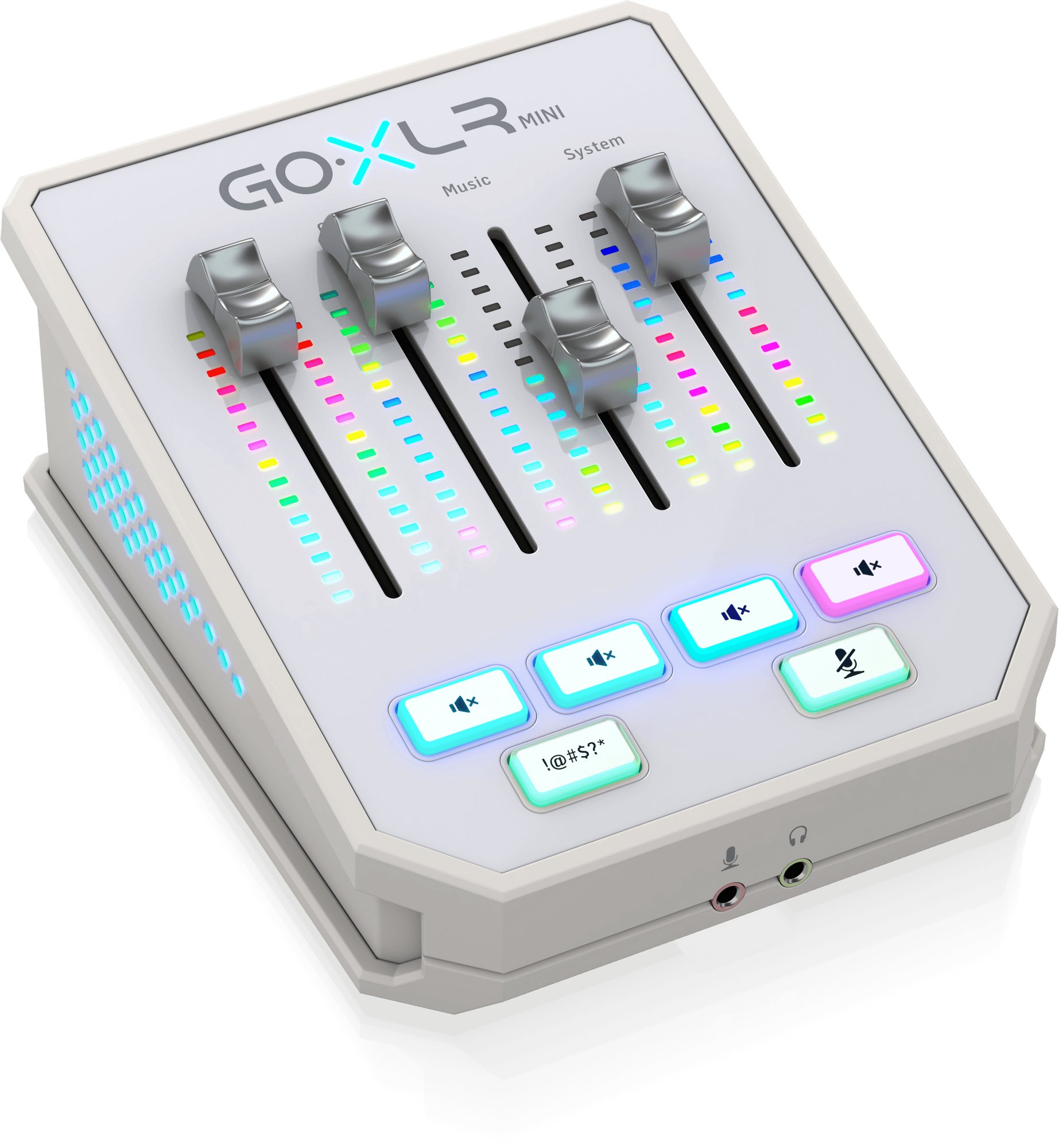 TC Helicon GO XLR Mini Audio Interface in White - 0803-AAI86-001-TC_Helicon_GO_Mixer_Mini_White_Left.jpg