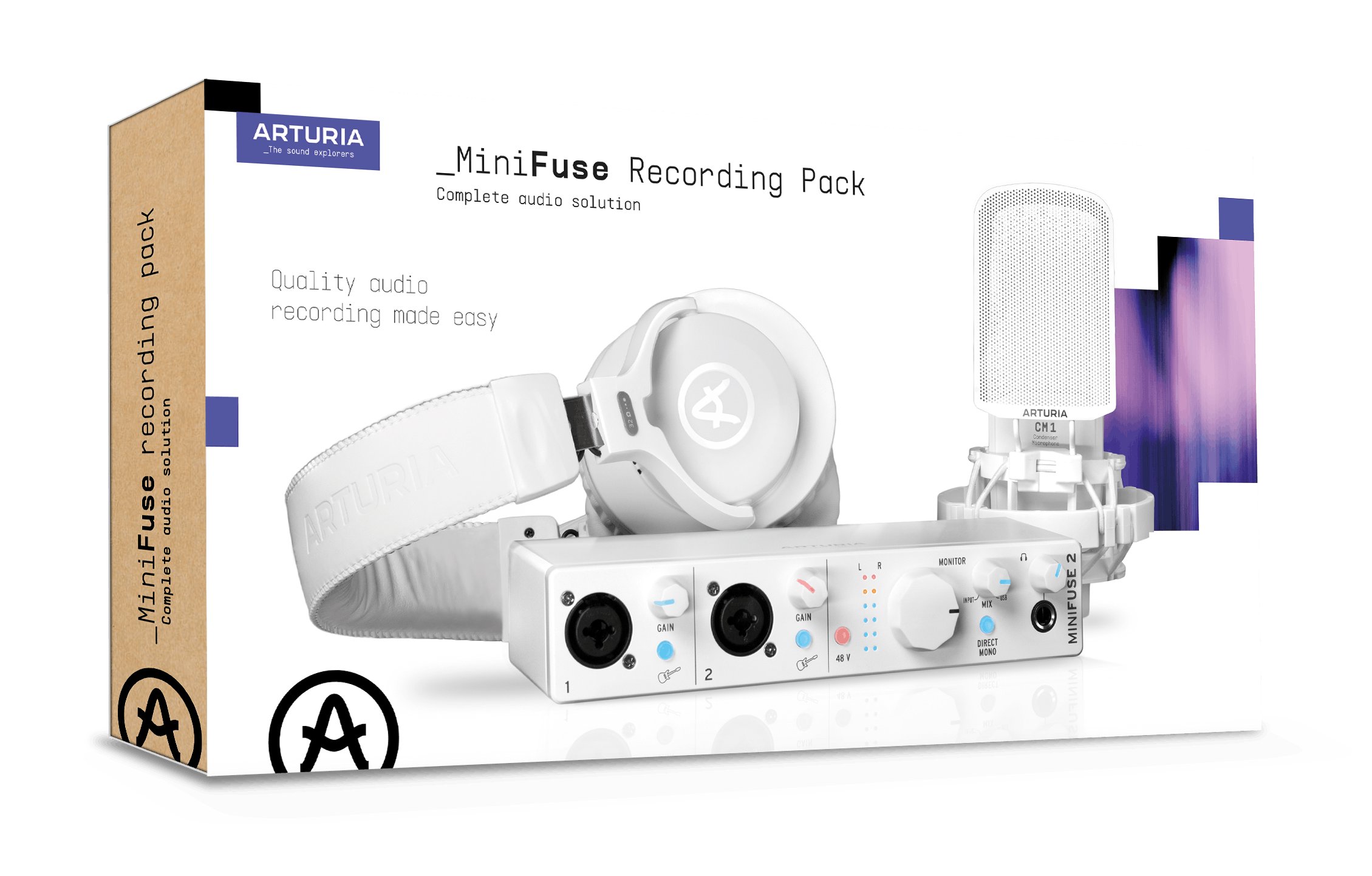 Arturia MiniFuse Recording Pack in White - 800212-Arturia_MiniFuse_Recording_Pack_White_Box.jpg
