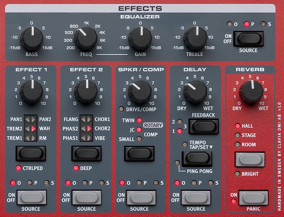 Nord Electro 6D 61 Key Keyboard in Red Bundle 1 - _BUN-NOR0068-01-NE6D-Effect-Section.jpg