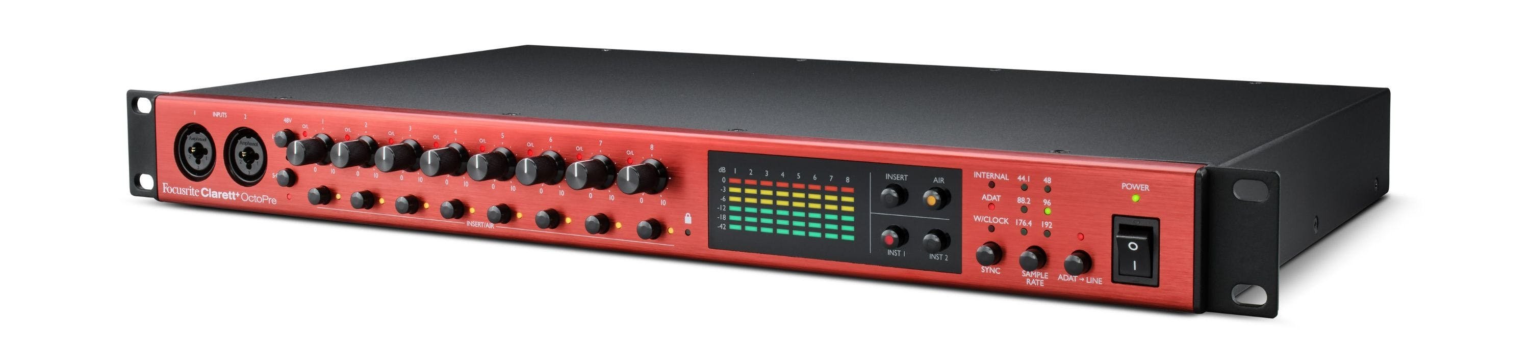 Focusrite Clarett+ OctoPre Eight-Channel ADAT Mic Preamp