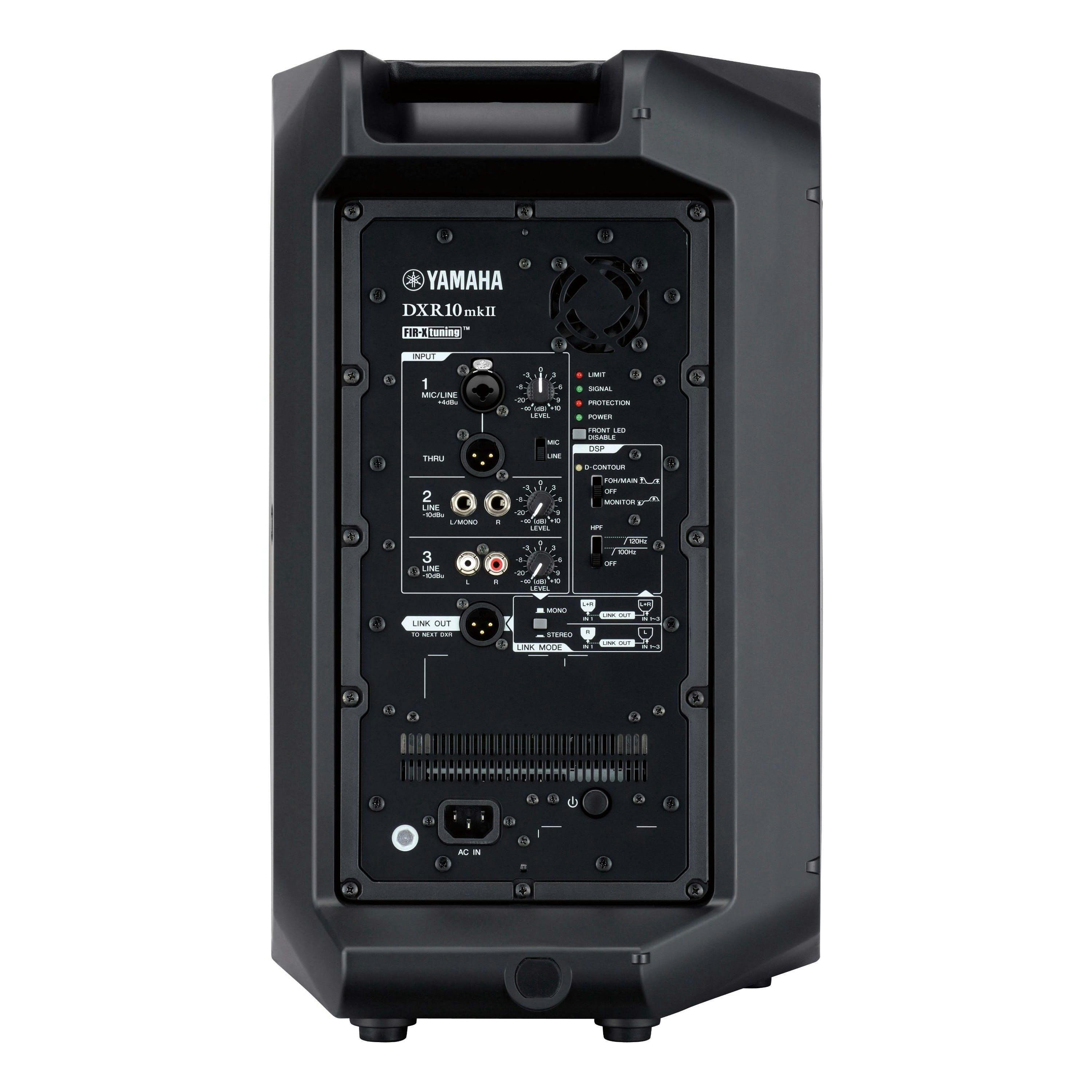 Yamaha DXR10 MKII PA Speakers x2, Stands and Cable Bundle - 345586-330356-DXR10mkçU_rear.jpg