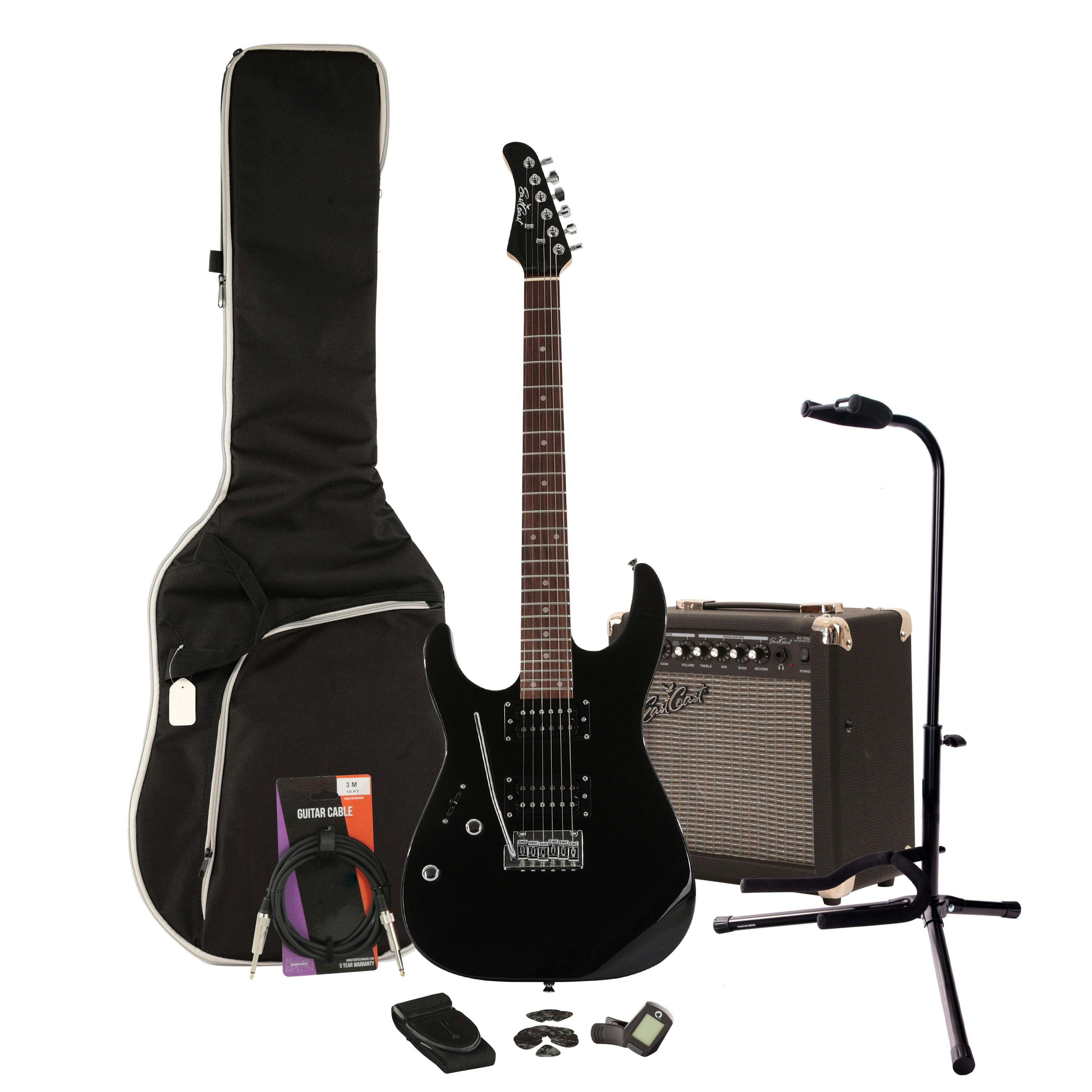 EastCoast HM1 Black Left Handed Electric Guitar Starter Pack with 15W Amp & Accessories - _BUN-EC-HM1-BK-LH-EC-HM1-BK-15w-LH.jpg