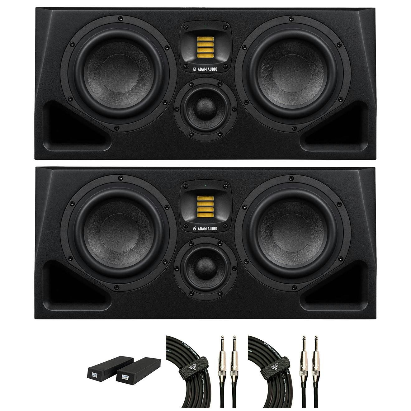 ADAM Audio A77H Studio Monitor Bundle with foam pads and cables - 504409-BUN-A77H-FOAM.jpg