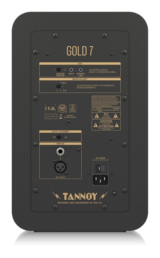 Tannoy Gold 7 Speakers Bundle with RoXdon Monitor Pads and cables