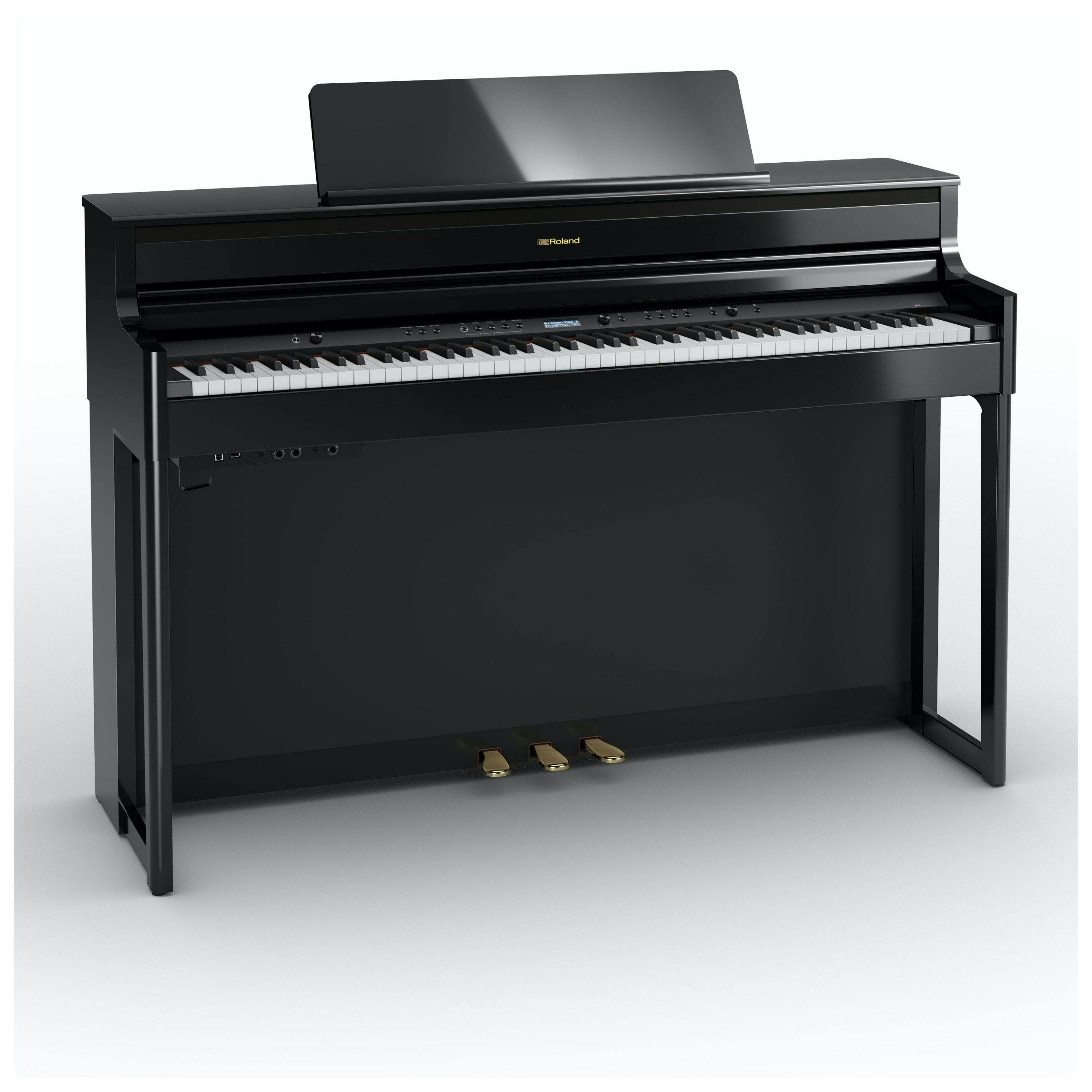 Roland HP704 Digital Piano in Ebony Bundle - 506685-328986-HP704_PE_Depth.jpg