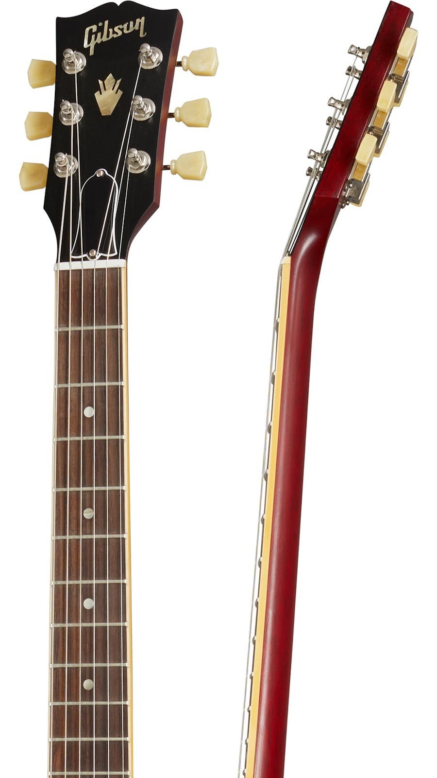 Gibson ES-335 Satin in Satin Cherry - 374595-ES-335 Satin Cherry Neck.jpg