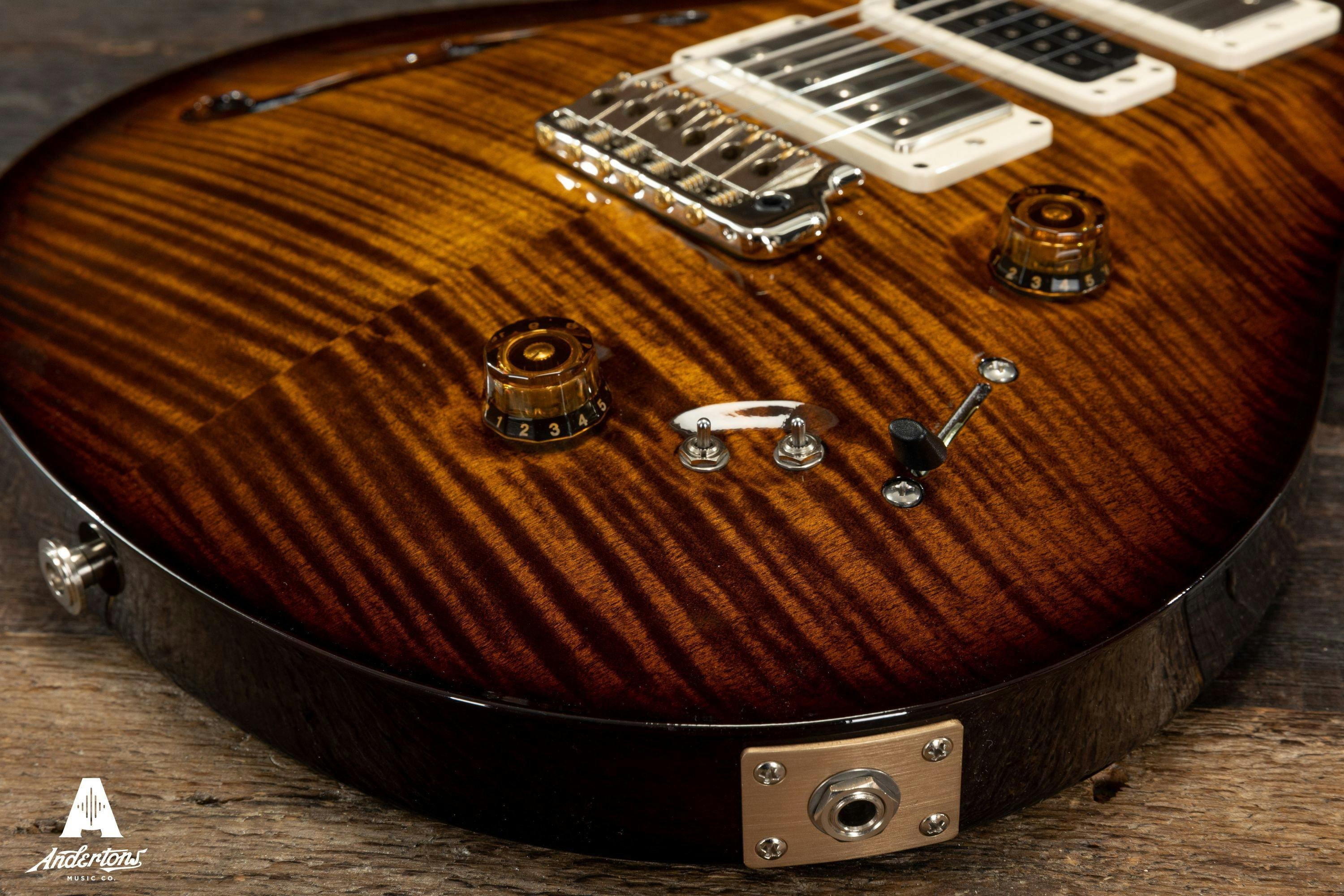 PRS Special Semi-Hollow Electric Guitar in Black Gold Burst - 445776-0316177 (11).jpg