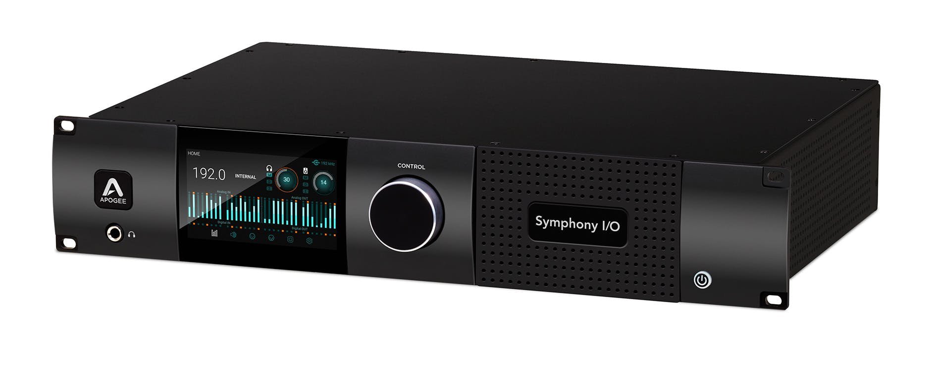 Apogee Symphony I/O MKII Thunderbolt Chassis with 2x6 Module - 102775-Symphony-IO-MkII-3-Quarters.jpg