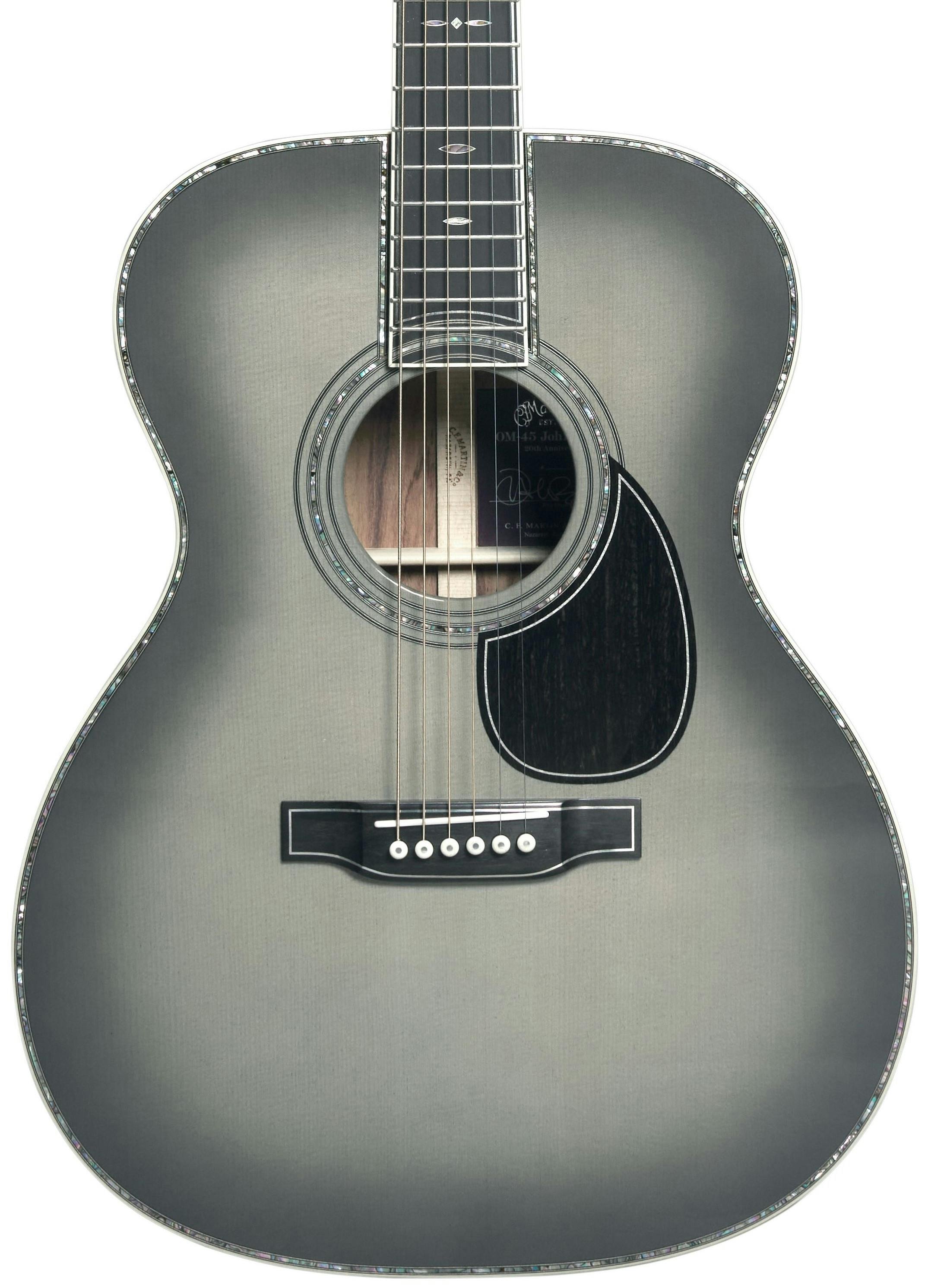 Martin Custom OM-45 John Mayer Platinum 20th Anniversary Acoustic Guitar - CFM-GTR-OM45JMPLATIN-Martin-Custom-OM-45-John-Mayer-Platinum-Hero.jpg