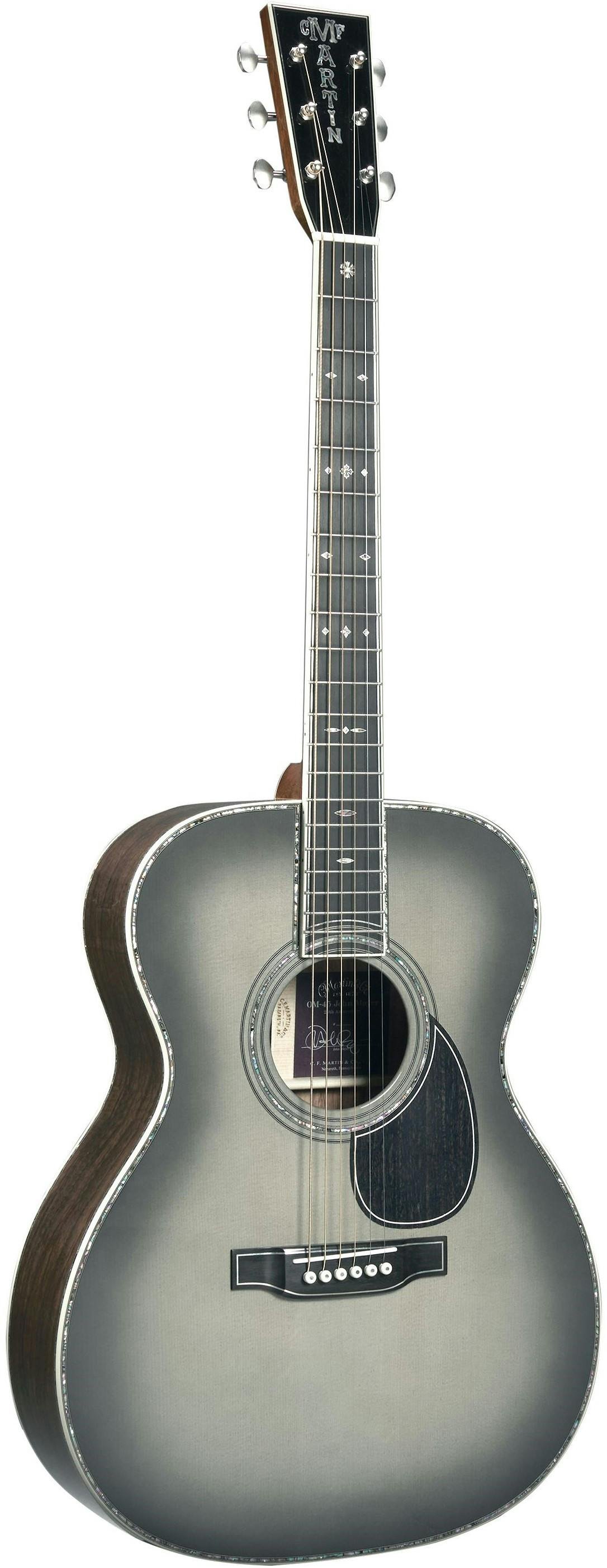 Martin Custom OM-45 John Mayer Platinum 20th Anniversary Acoustic Guitar - CFM-GTR-OM45JMPLATIN-Martin-Custom-OM-45-John-Mayer-Platinum-Side.jpg