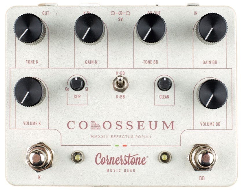 Cornerstone Colosseum Dual Overdrive Pedal - Blues Breaker and Klon Style - CST-COL-Cornerstone-Colosseum-Dual-Overdrive-Pedal-Blues-Breaker-and-Klon-Style-Hero.jpg