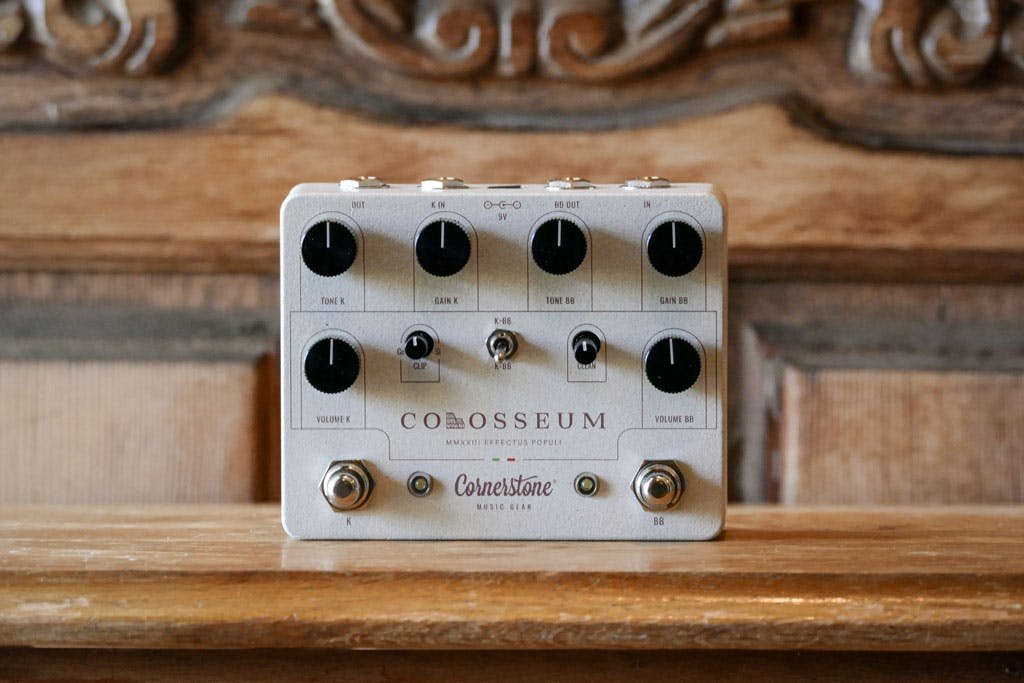 Cornerstone Colosseum Dual Overdrive Pedal - Blues Breaker and Klon Style - CST-COL-Cornerstone-Colosseum-Dual-Overdrive-Pedal-Blues-Breaker-and-Klon-Style-Front.jpg