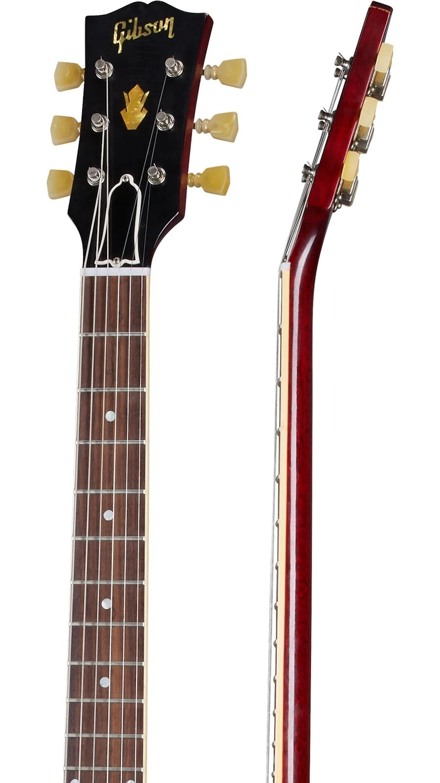 Gibson Custom Shop Murphy Lab 1961 ES-335 Reissue Ultra Light Aged Electric Guitar in Sixties Cherry - 434335-neck-side-1600_900.jpg