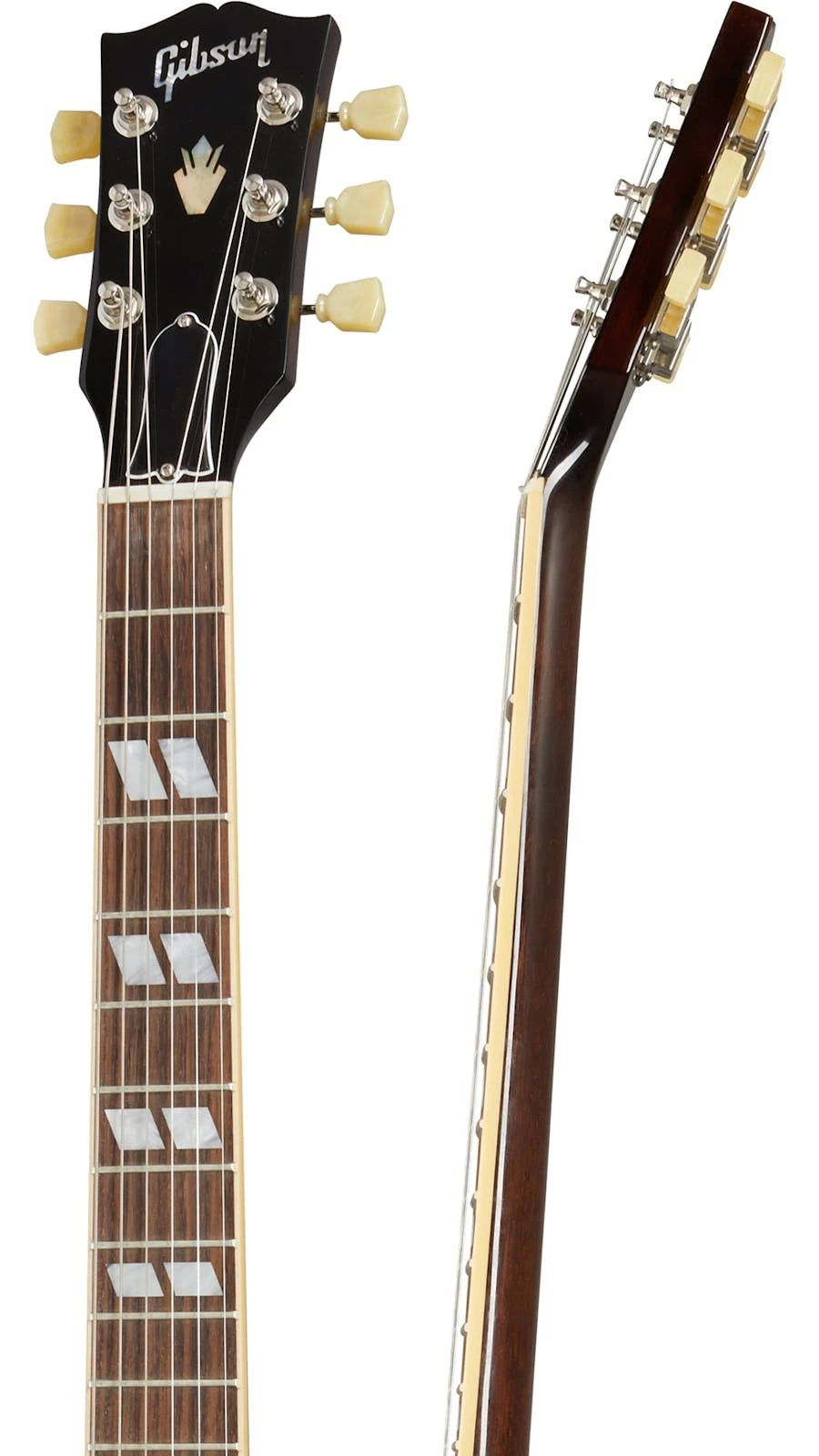 Gibson ES-345 Semi Hollow Electric Guitar in Vintage Burst - 374337-ES-345 Sunburst Neck.jpg