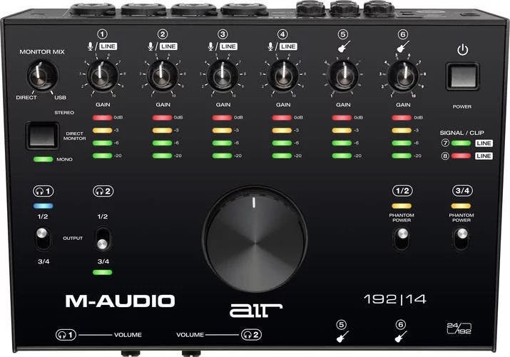 M-Audio AIR 192 14 - 8-In/4-Out 24/192 USB Audio Interface - 360004-1571923067581.jpg