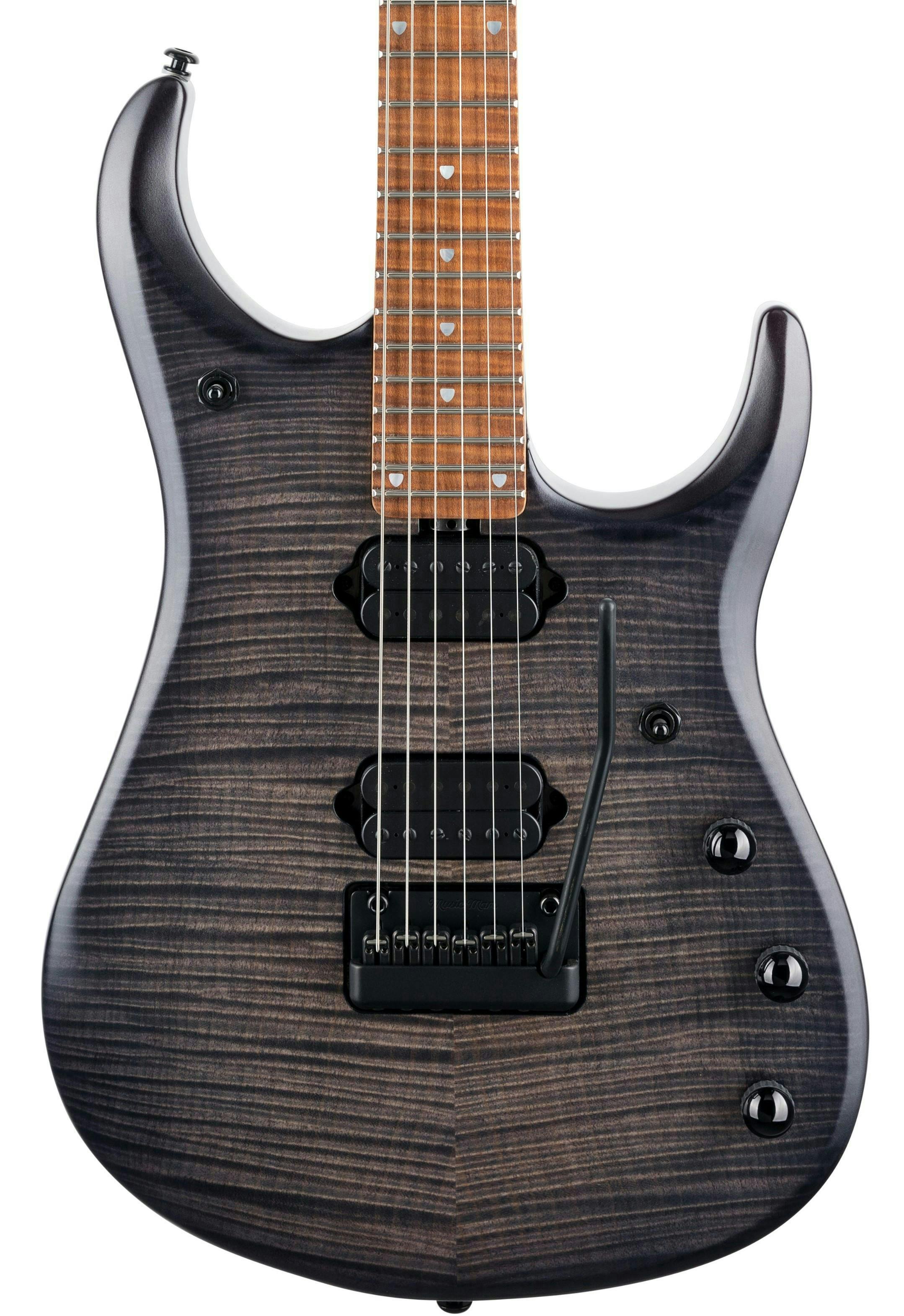 Music Man JP15 John Petrucci Signature Electric Guitar in Trans Black Burst - 661-JF-10-00-MB-BM-Music-Man-JP15-John-Petrucci-Signature-Electric-Guitar-Flame-Top-in-Trans-Black-Burst-Hero.jpg