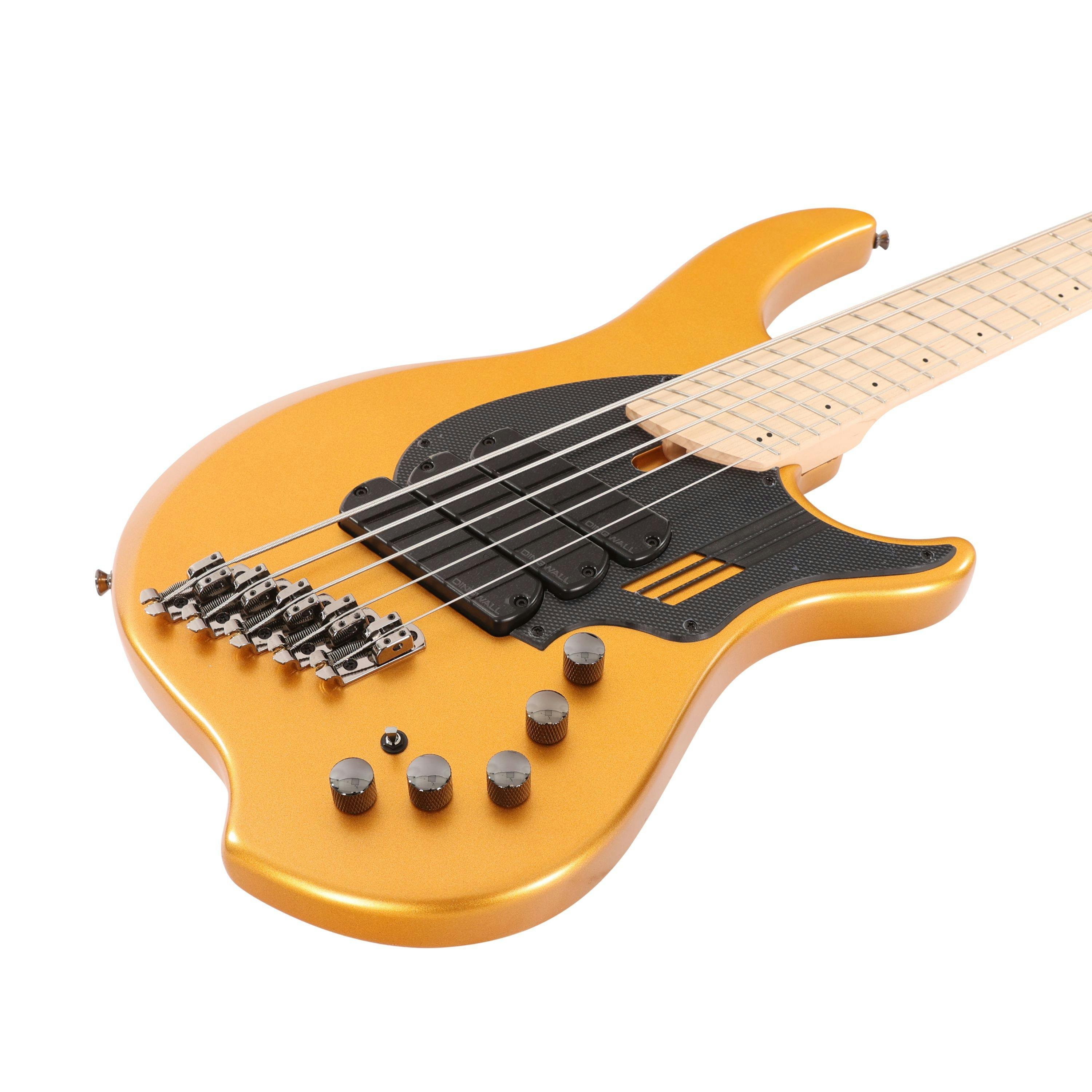 Dingwall NG-3 5-String Electric Bass Guitar Matte Metallic Gold with Maple Fingerboard With Gig Bag - 503000-11146 (4).jpg