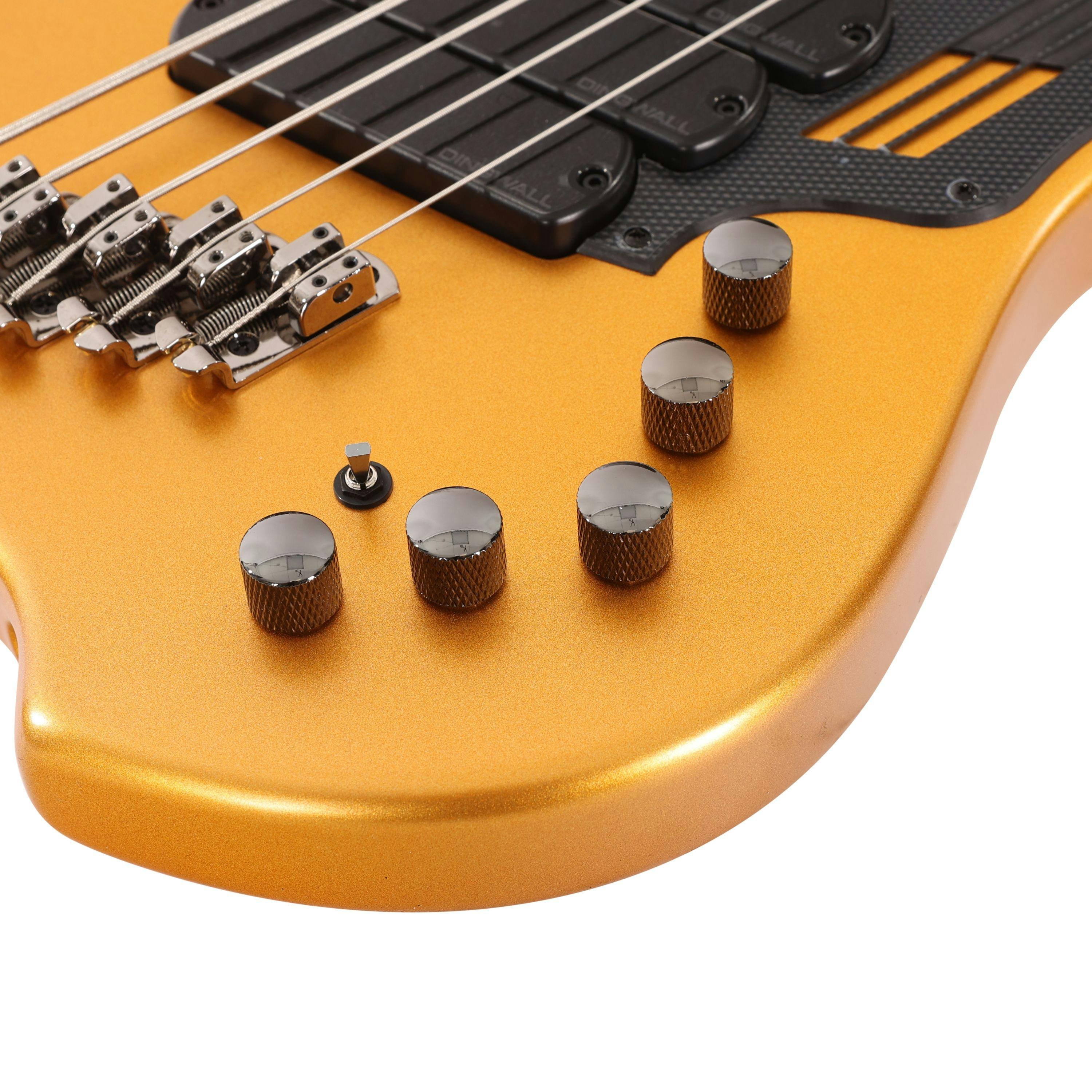 Dingwall NG-3 5-String Electric Bass Guitar Matte Metallic Gold with Maple Fingerboard With Gig Bag - 503003-11146 (7).jpg