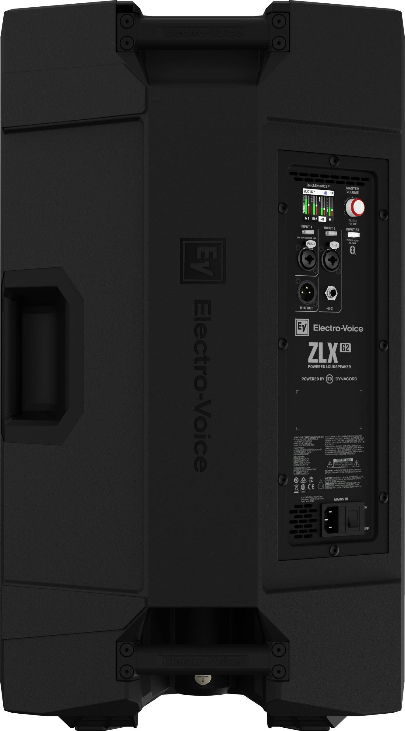 Electro Voice ZLX-15P-G2 Powered (Active) Loudspeaker - ZLX-15P-G2-EU-EV_ZLX_15P_G2_Back_Straight_58552.jpg