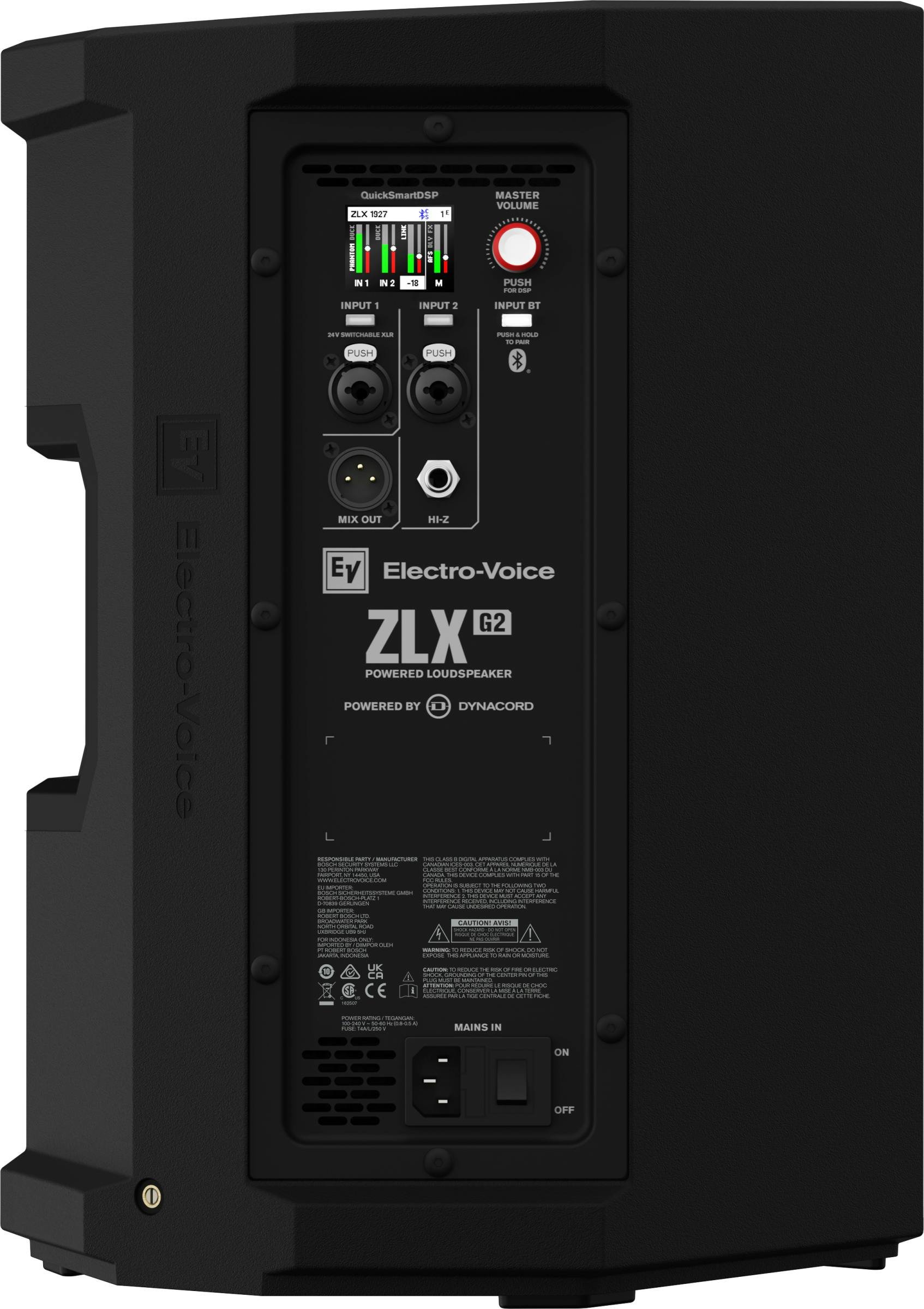 Electro Voice ZLX-8P-G2 Powered (Active) Loudspeaker - ZLX-8P-G2-EU-EV_ZLX_8P_G2_Back_Right_58565.jpg