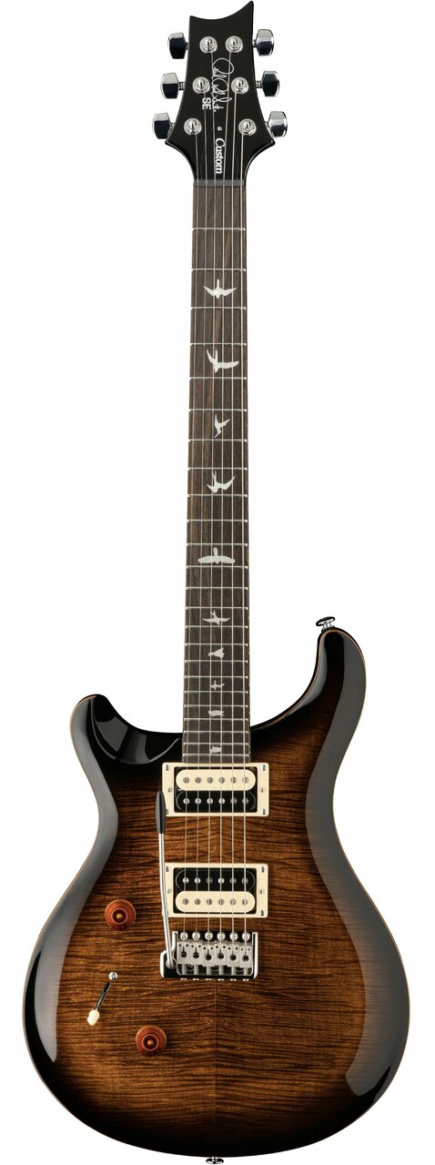 ギター PRS SE Custom 24 Lefty PRS SE Custom 24 Left-Handed Electric Guitar in Black Gold