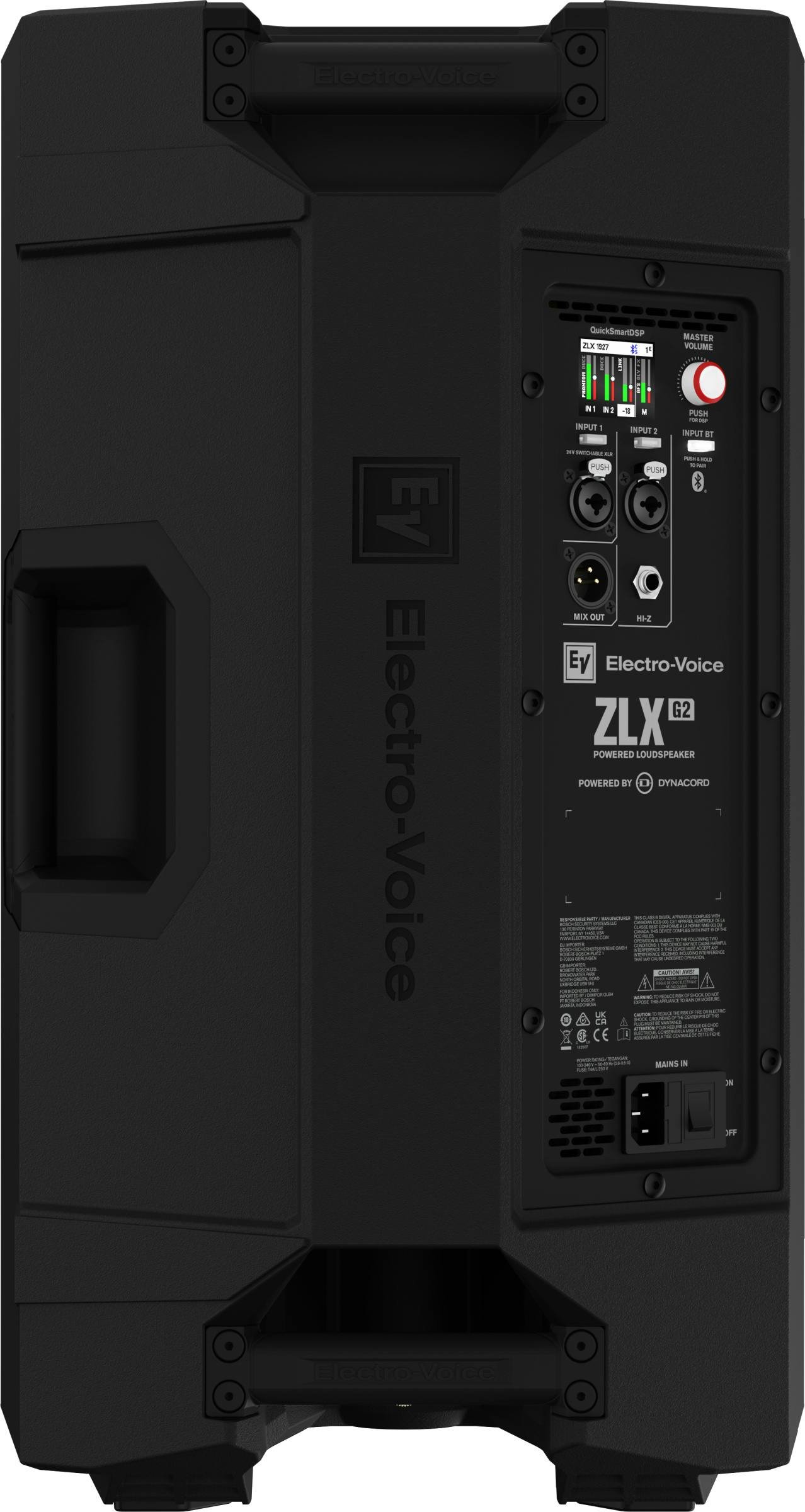 Electro Voice ZLX-12P-G2 Powered (Active) Loudspeaker - ZLX-12P-G2-EU-EV_ZLX_12P_G2_Back_Straight_58537.jpg