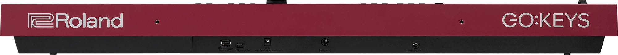 Roland Go Keys 3 - 61 key keyboard in Dark Red - GO-KEYS-3-RD-GOKEYS3-RD_back.jpg