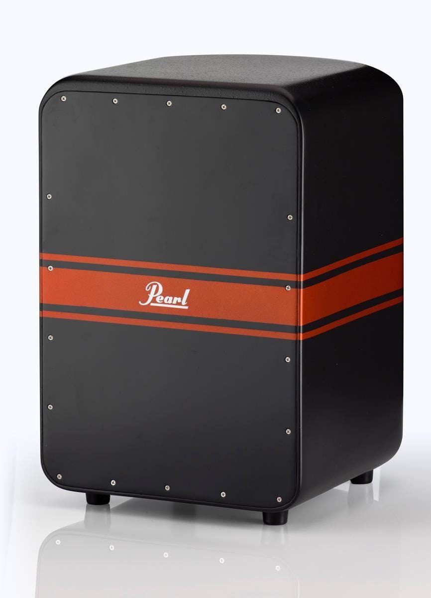 Pearl Cyclone Cajon in Black with Burnt Orange Stripes - 48943-tmp17CE.jpg