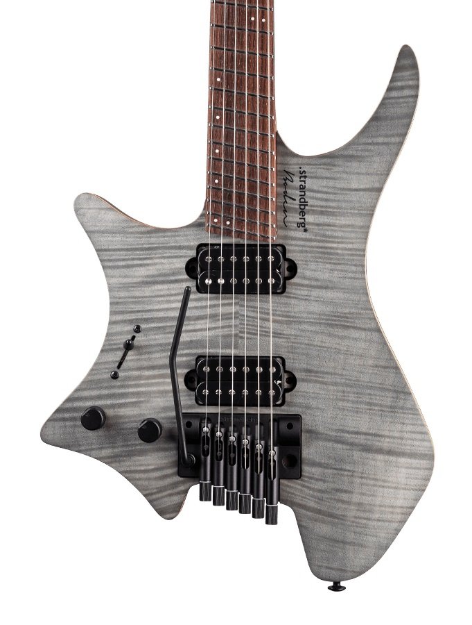 Strandberg Boden Standard NX 6 Left Handed Electric Guitar with Tremolo in Charcoal - bd6tct-23slh-m-f-bk-a-hero.jpg