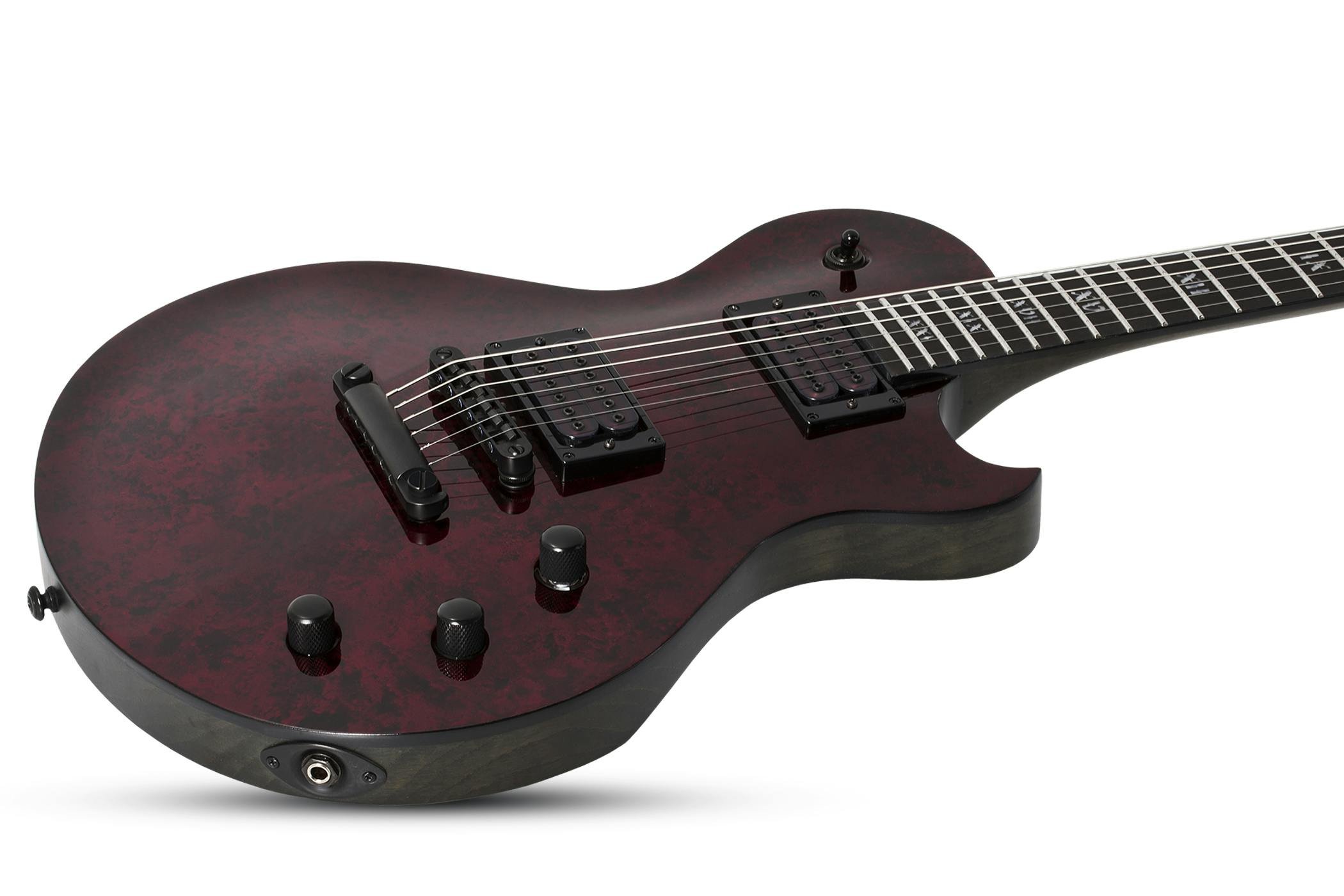 Schecter Solo-II Apocalypse in Red Reign - 319497-SOLO II APOCALYPSE RED REIGN 1293 MF TILT.jpg
