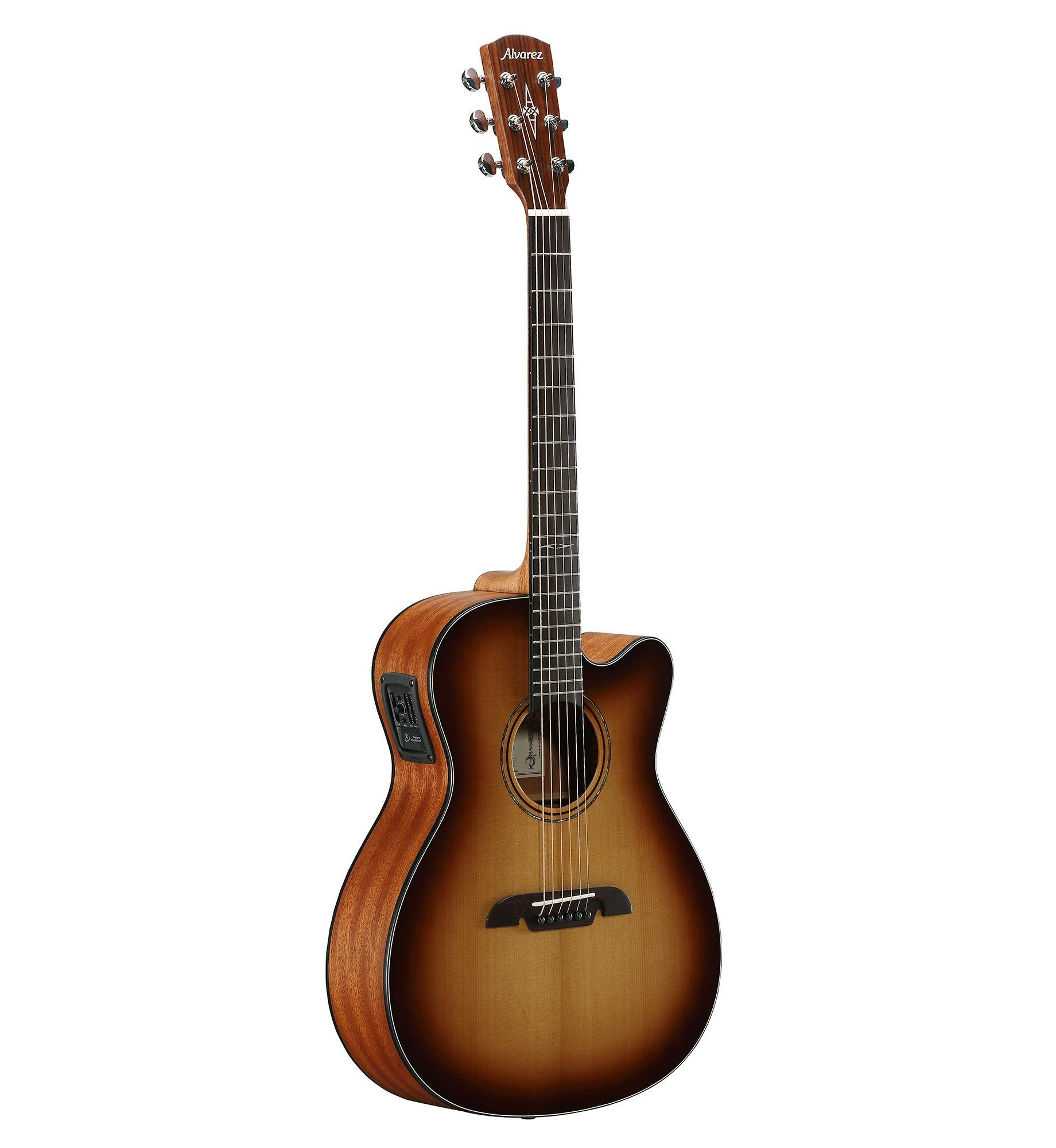 Alvarez Artist AF60CE Folk OM Electro-Acoustic in Shadowburst - 471483-AF60CESHB-Front-3_4-1.jpg