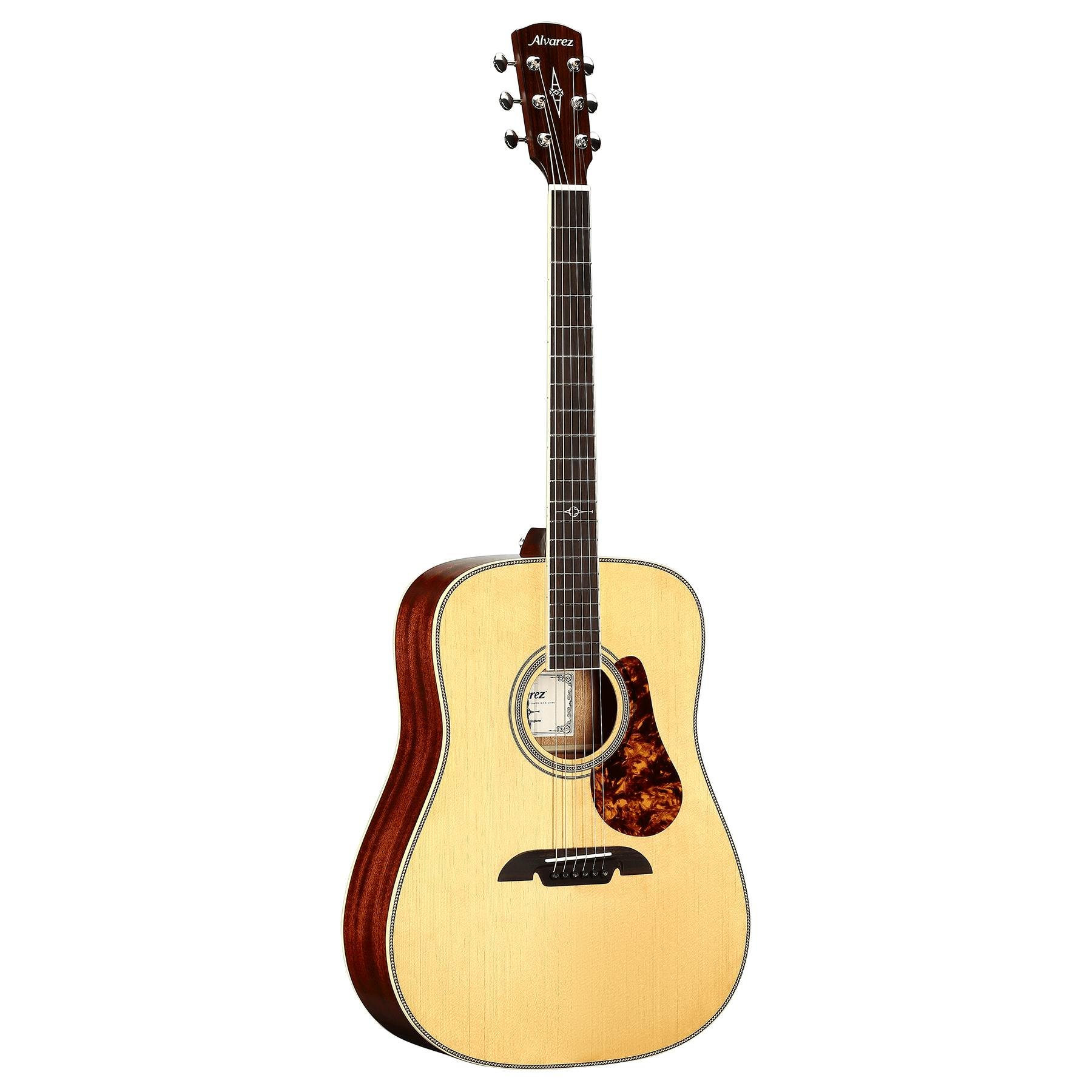Alvarez Masterworks MD60E Dreadnought Electro Acoustic in Natural - MD60EHFHB-Alvarez-Masterworks-Dreadnought-Spruce-top-Mahogany-back-Natural-LR-Baggs-HiFi-Left.jpg
