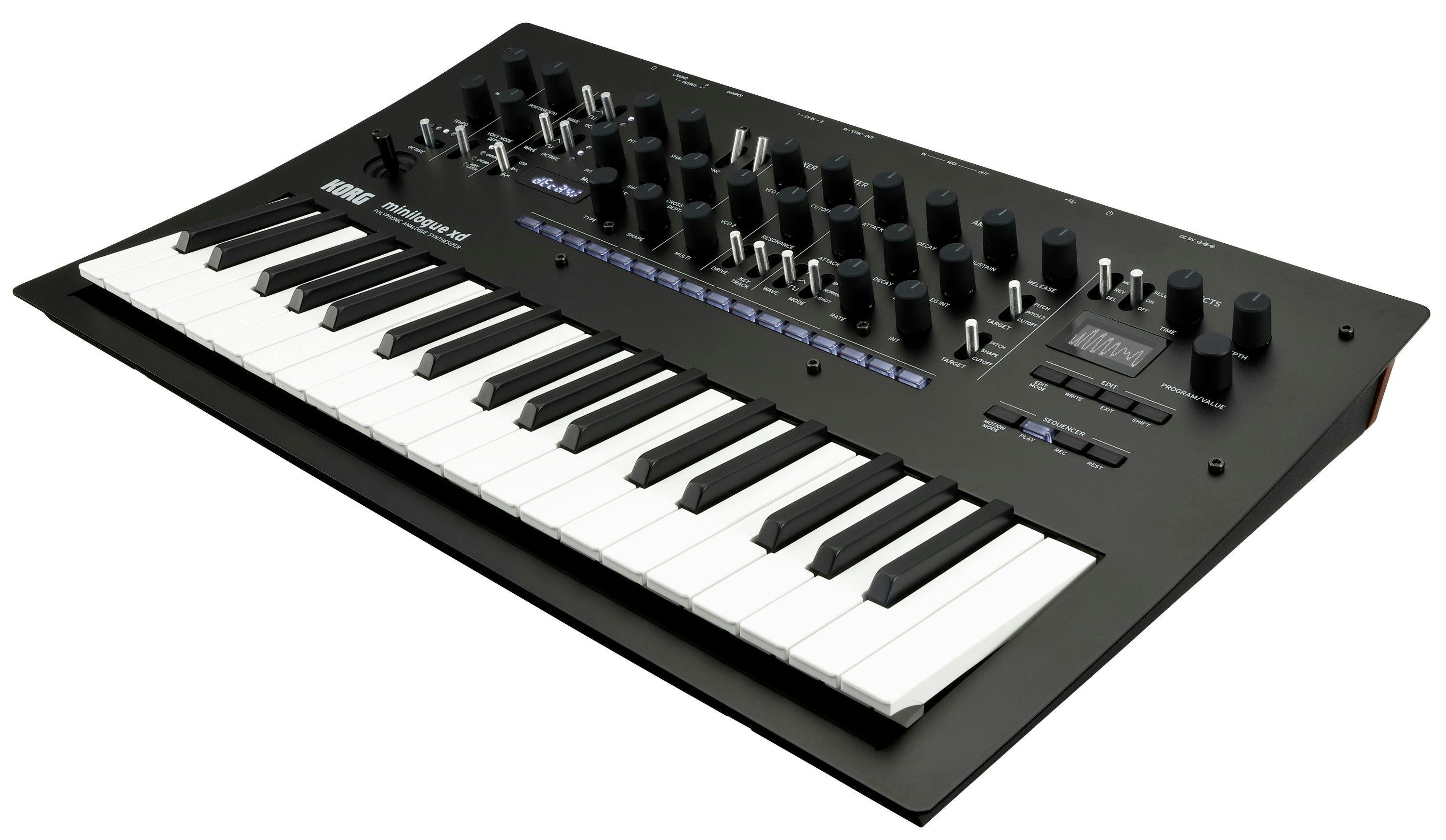 Korg Minilogue XD Polyphonic Analogue Synthesizer - MINILOGUEXD-miniloge_xd_slant.jpg