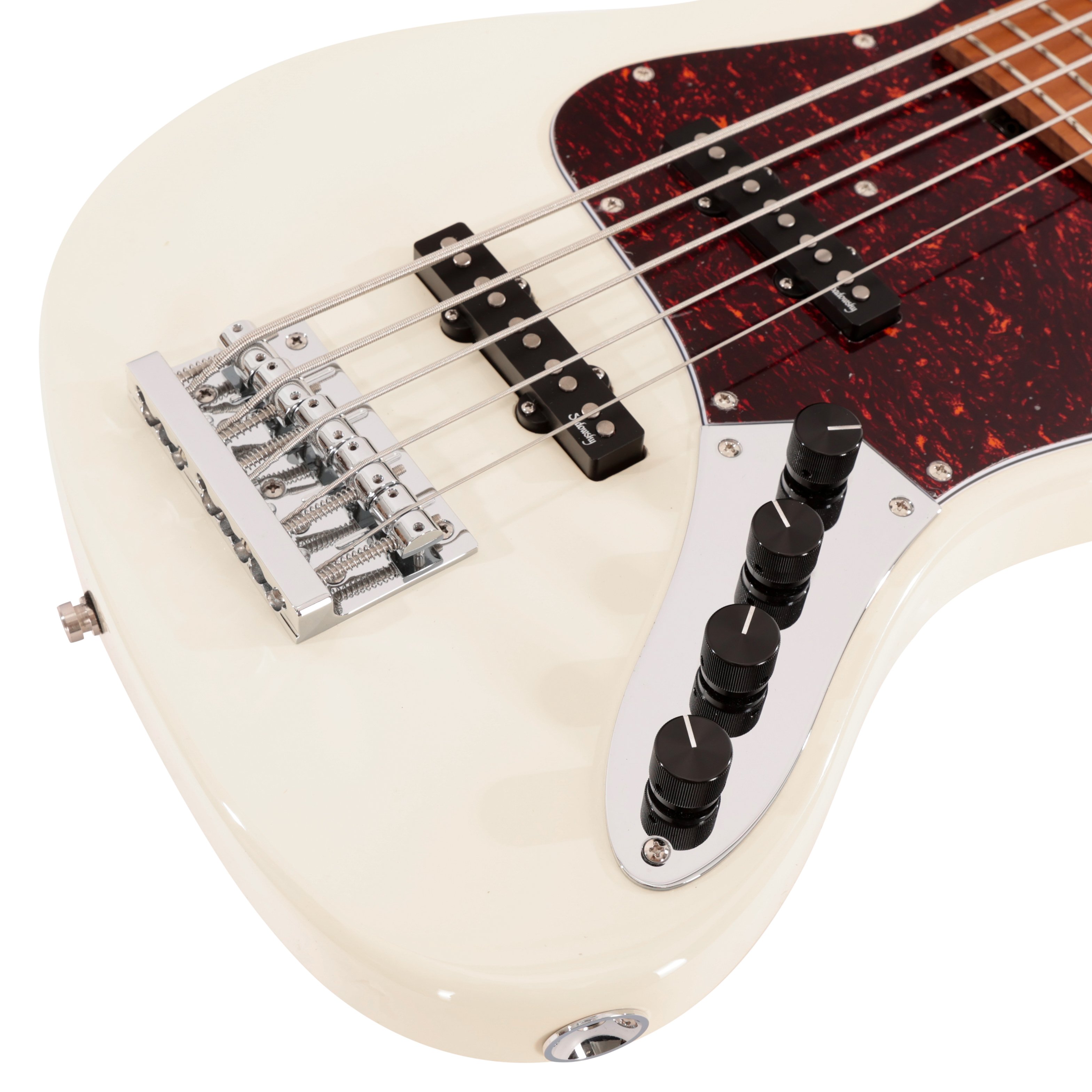 Sadowsky MetroExpress SMX 21 Fret Standard JJ 5-String in Olympic White, Roasted Maple - SAD-MX21VJ5-28M (7).jpg