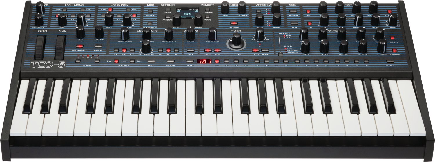 Oberheim TEO-5 Analog Synthesizer - TEO5_Front2_7580_transparent_HiRes.jpg