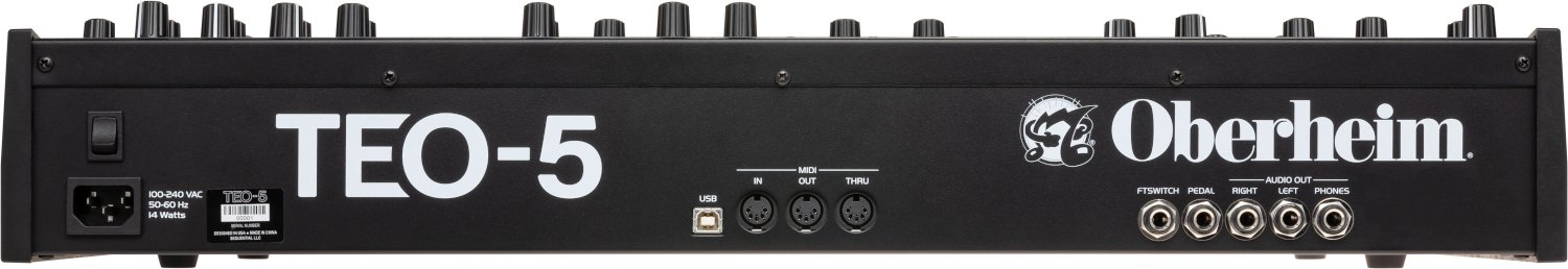 Oberheim TEO-5 Analog Synthesizer - TEO5_Back_7720_transparent_HiRes.jpg