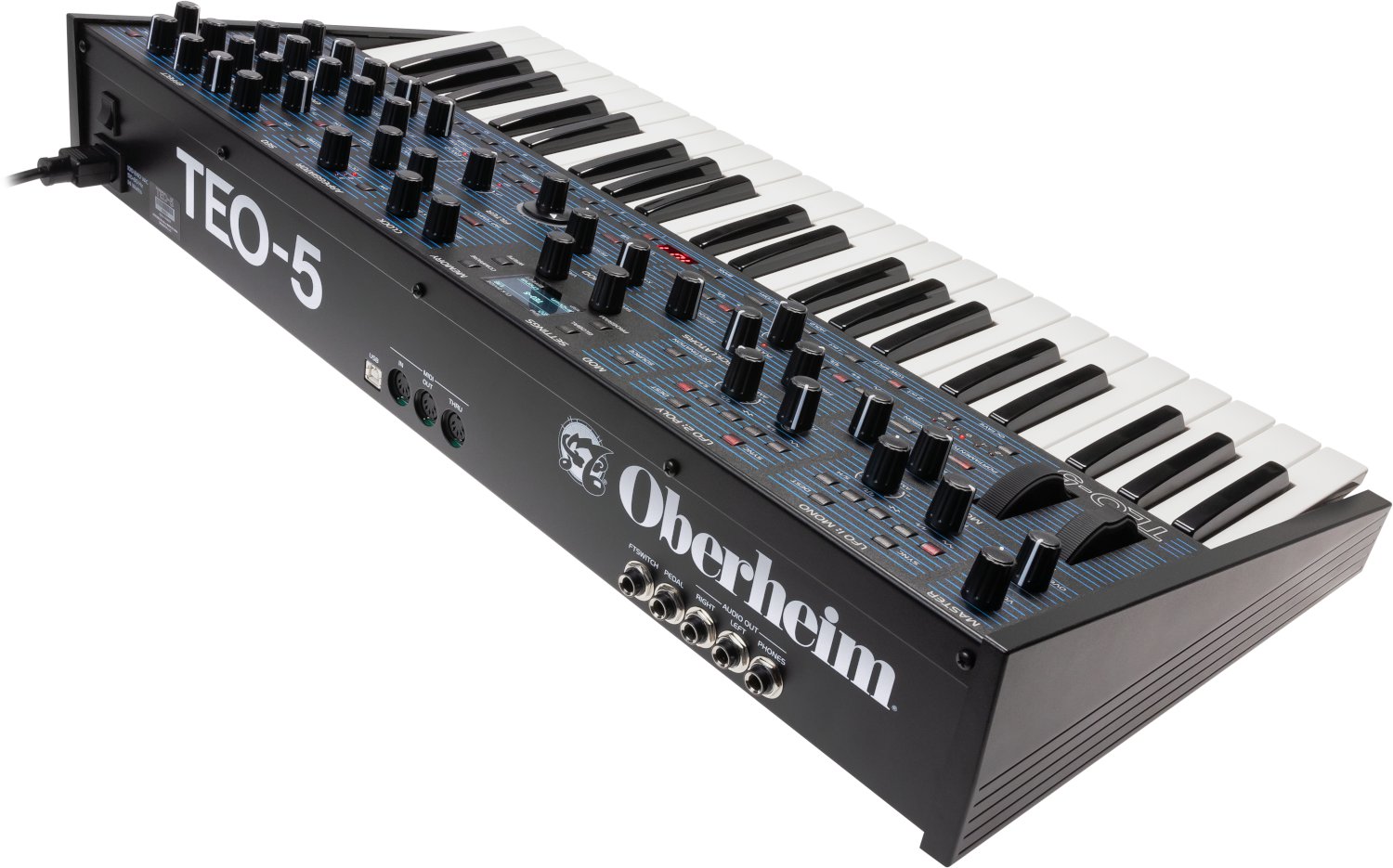 Oberheim TEO-5 Analog Synthesizer - TEO5_Back_3-4Lft_7692_transparent_HiRes.jpg