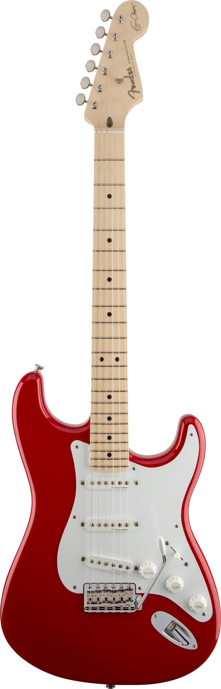 Fender Eric Clapton Strat Signature Electric Guitar in Torino Red - 0117602858-Fender-Eric-Clapton-Strat-Artist-Series-Electric-Guitar-in-Torino-Red-Front.jpg