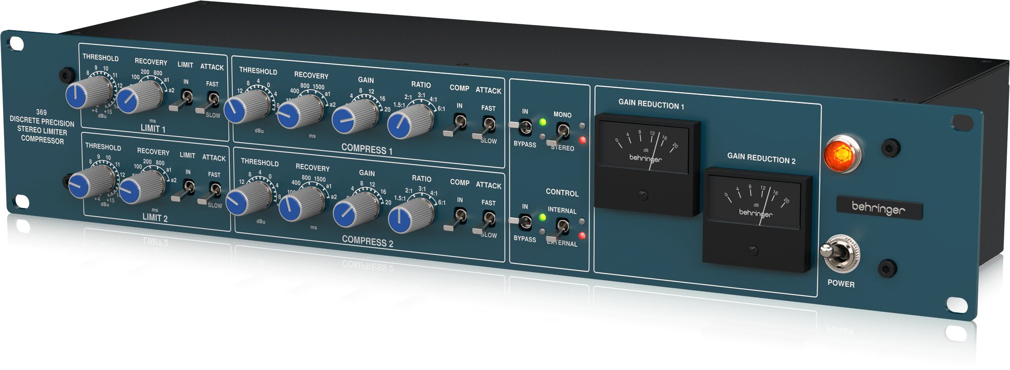 Behringer 369 Classic 2-Channel Precision Stereo Compressor and Limiter - 0817-ABK86-UK1_Studio_Compressor_Right.jpg
