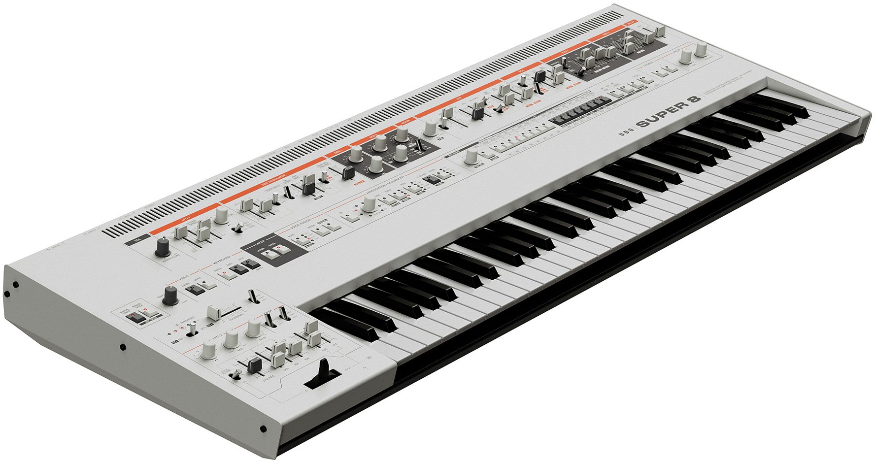 UDO Super 8 Polyphonic Bi-Timbral Analog-Hybrid Synth - UDOSUPER8_Analogue_Synth_Left.jpg