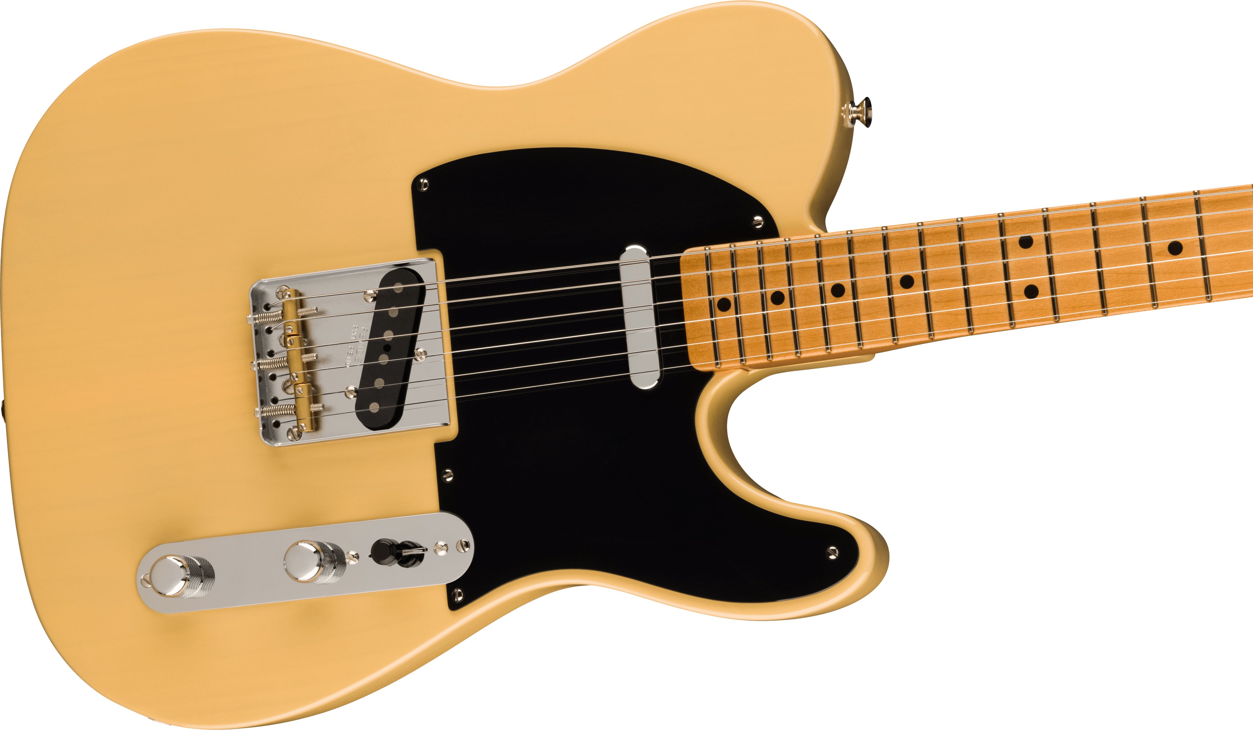 Fender Vintera II '50s Nocaster Electric Guitar in Blonde with Blackguard - 0149042368-Fender-Vintera-II-'50s-Nocaster-in-Blackguard-Blonde-Side.jpg