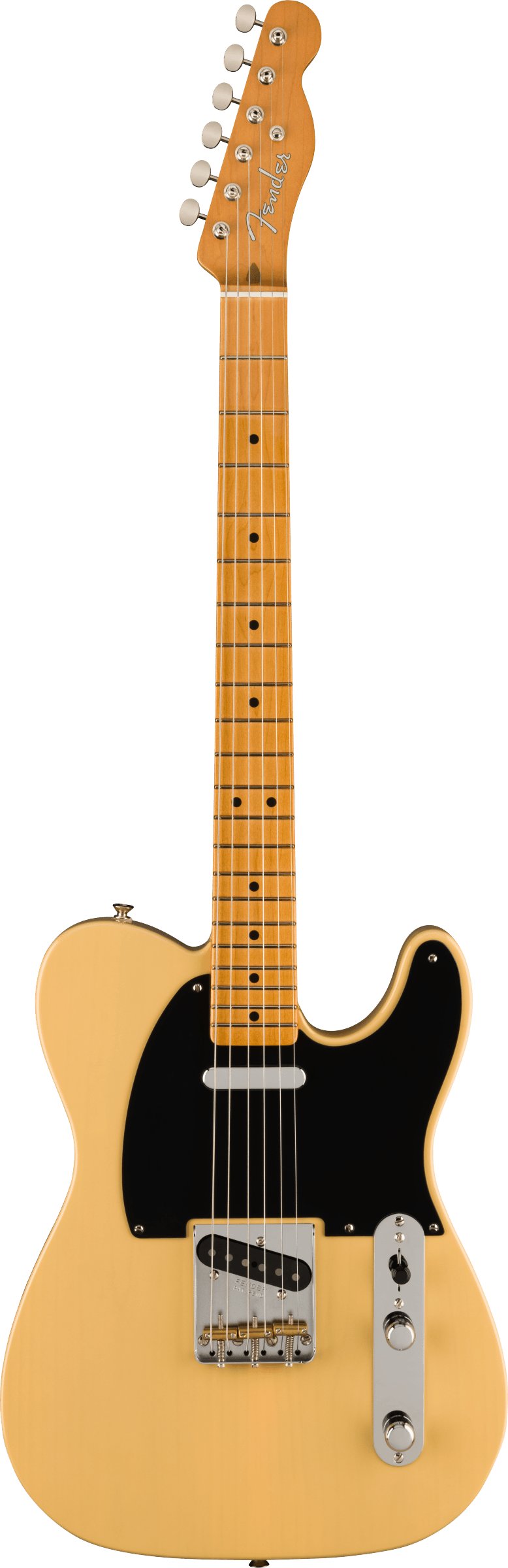 Fender Vintera II '50s Nocaster Electric Guitar in Blonde with Blackguard - 0149042368-Fender-Vintera-II-'50s-Nocaster-in-Blackguard-Blonde-Front.jpg